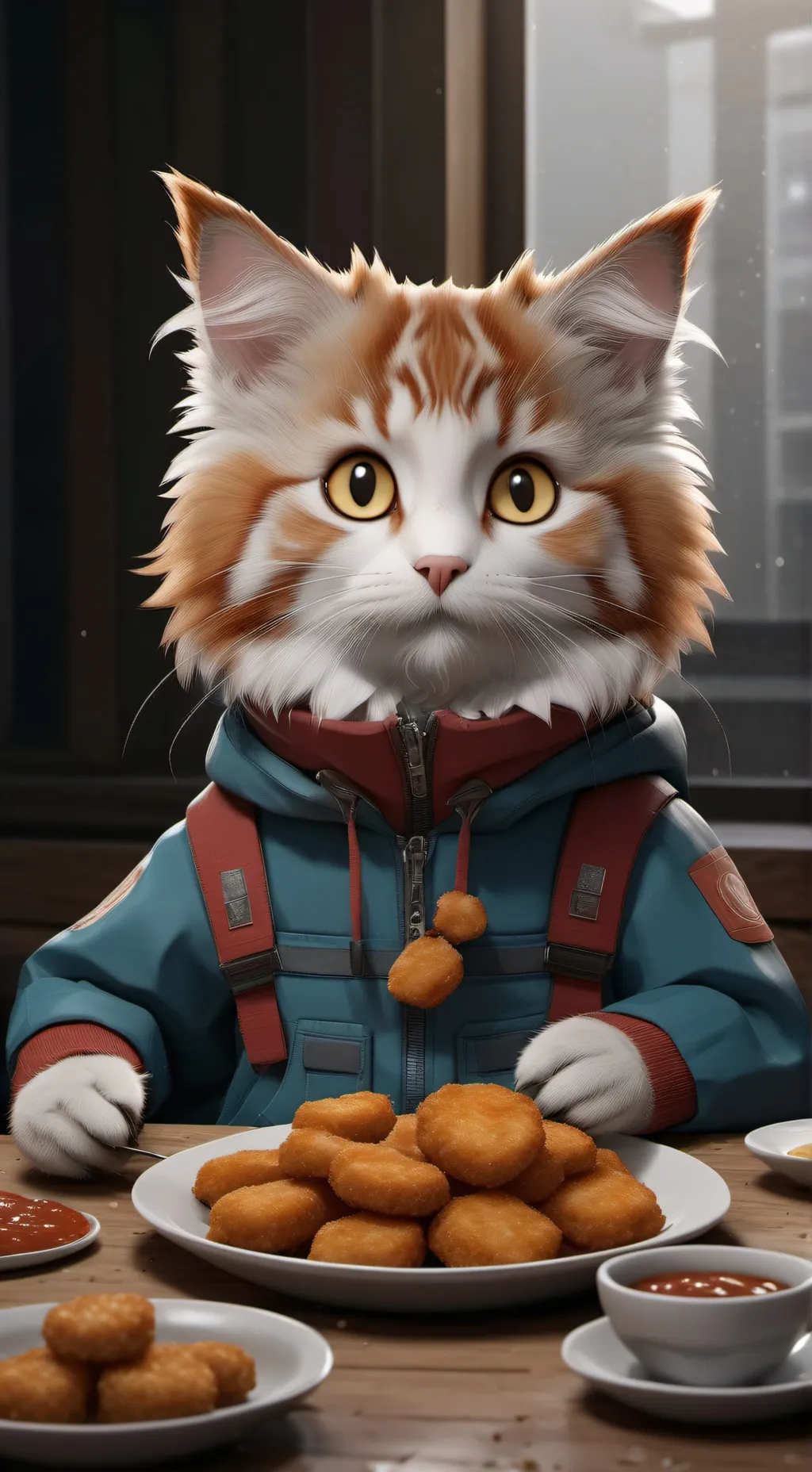 ai character: cat background