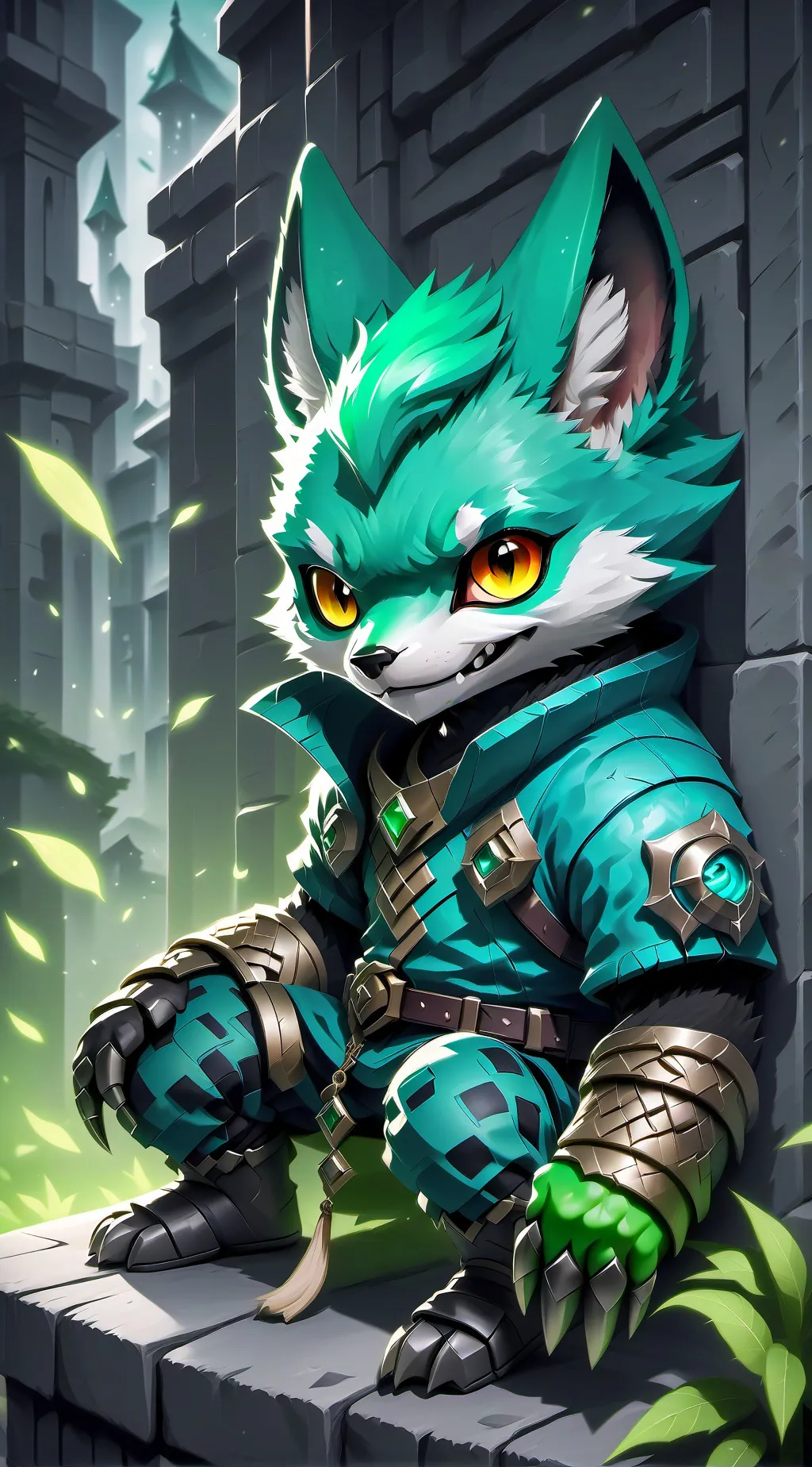 ai character: zombie fox background