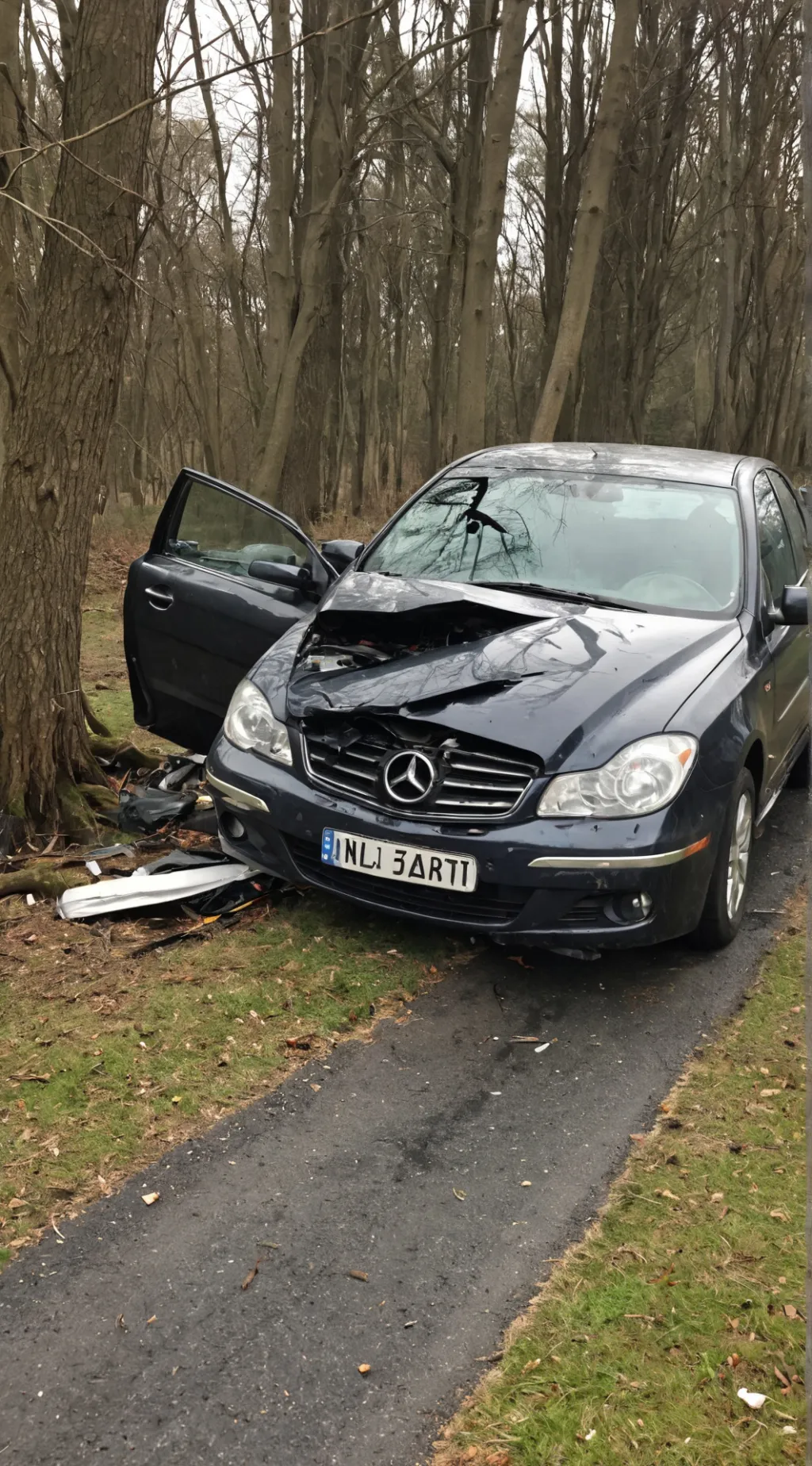 ai character: Sprunki car crash  background