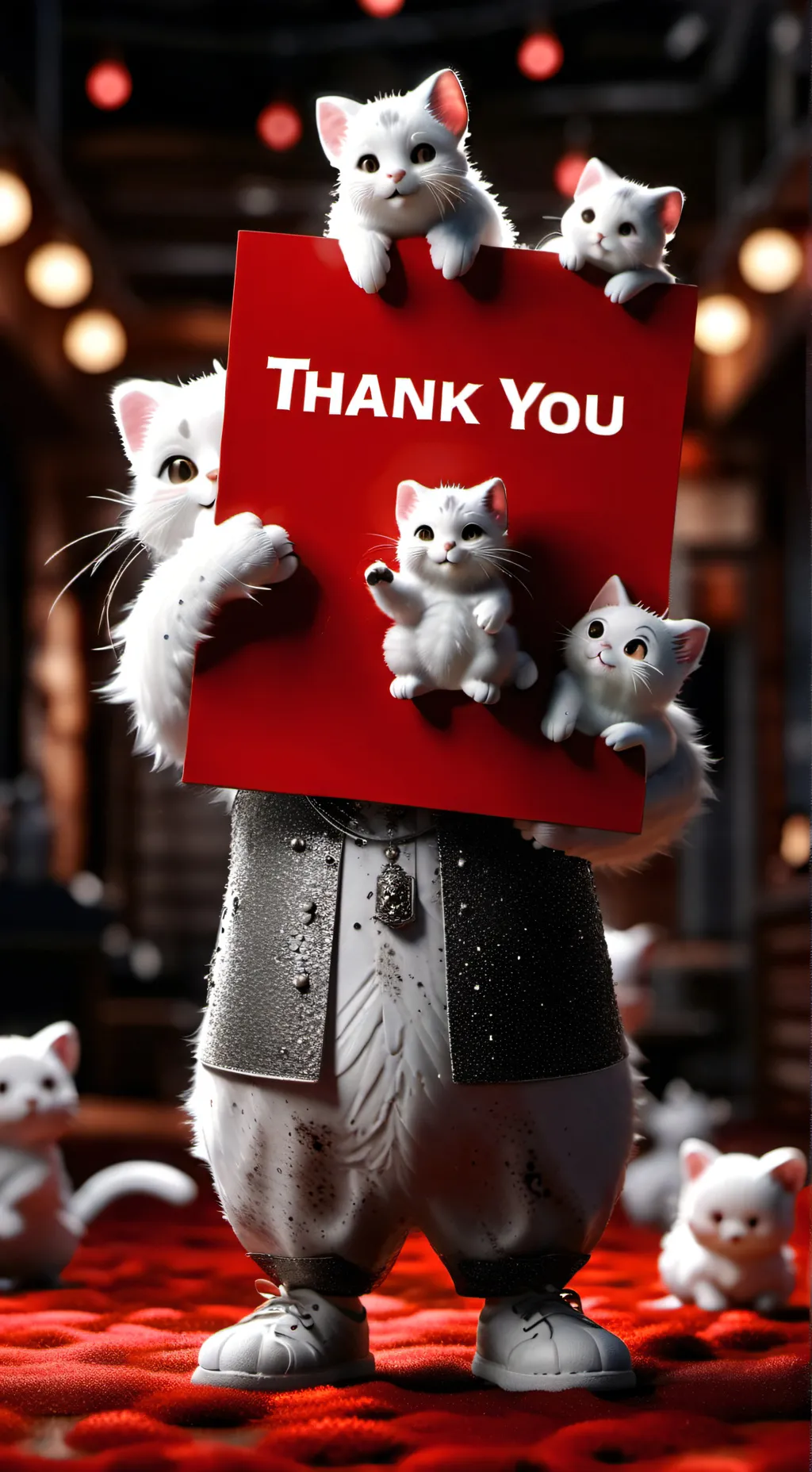 ai character: thank you background