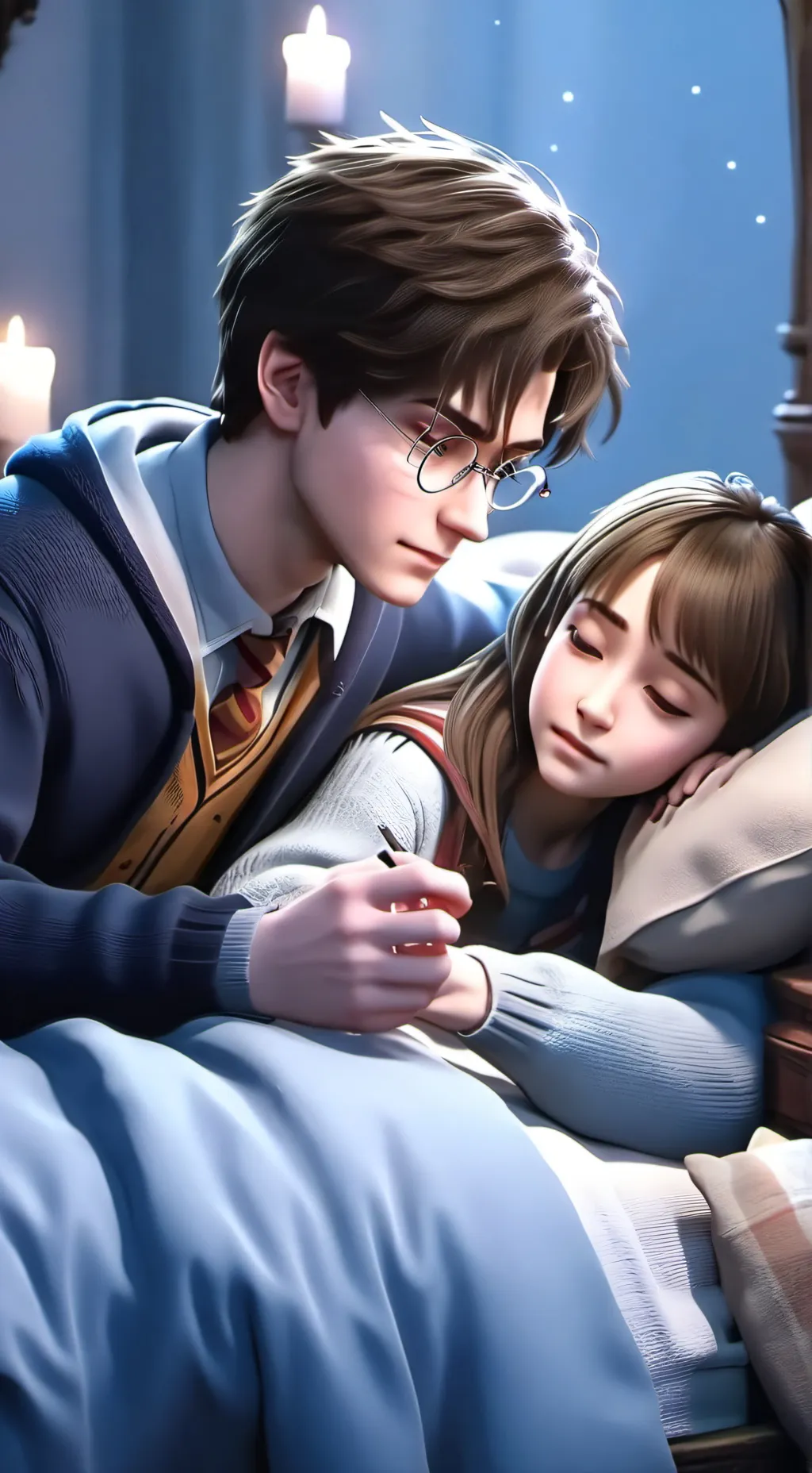 ai character: Harry Potter  background
