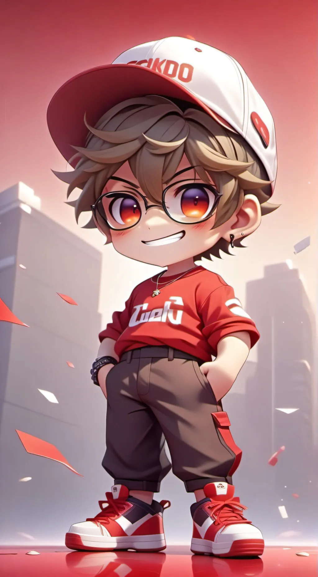 ai character: Tiny c00lkidd background