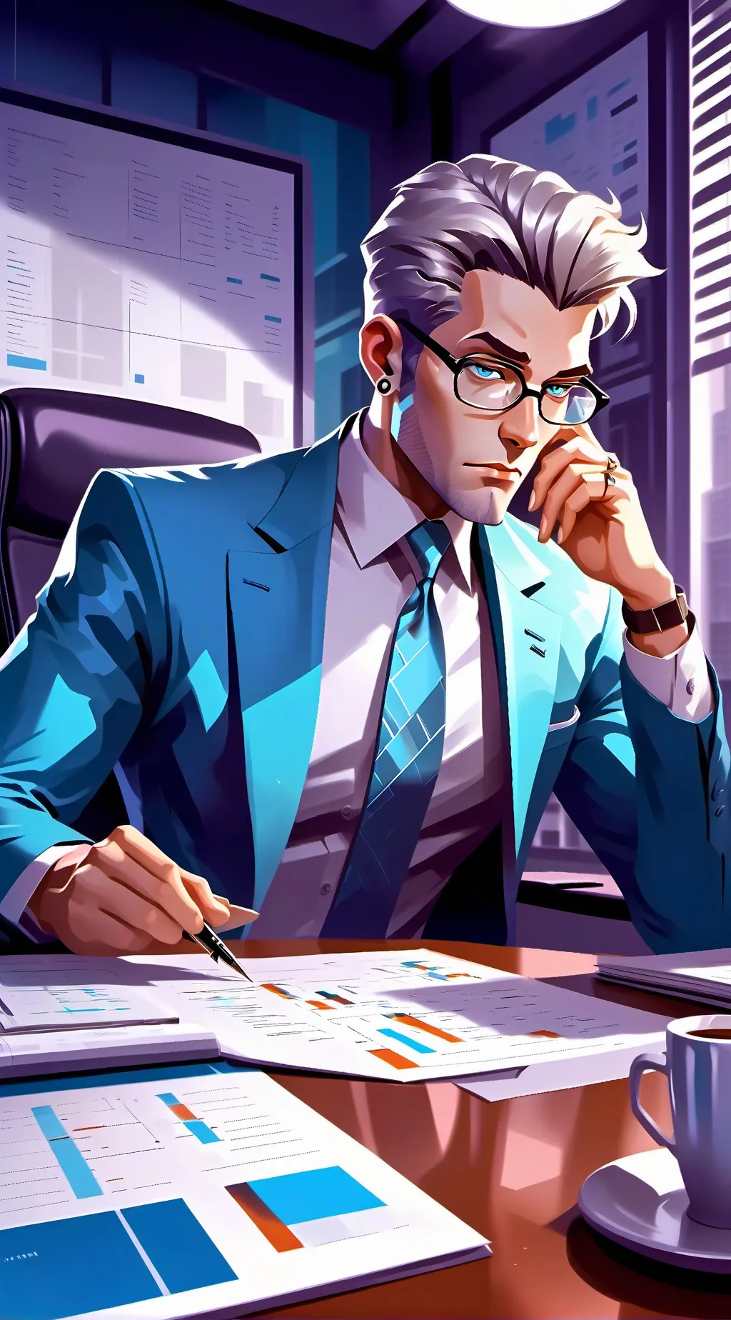 ai character: The Ultimate Boss' background