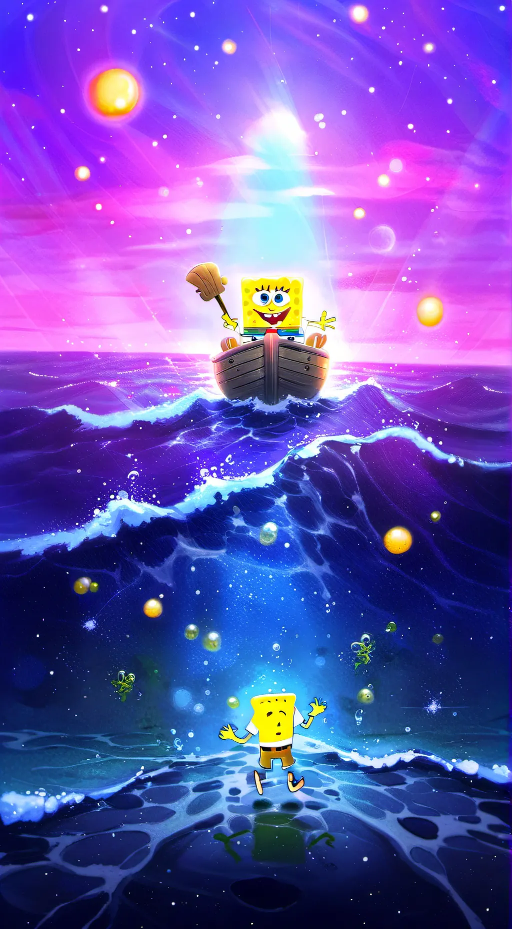 ai character: Spongebob background