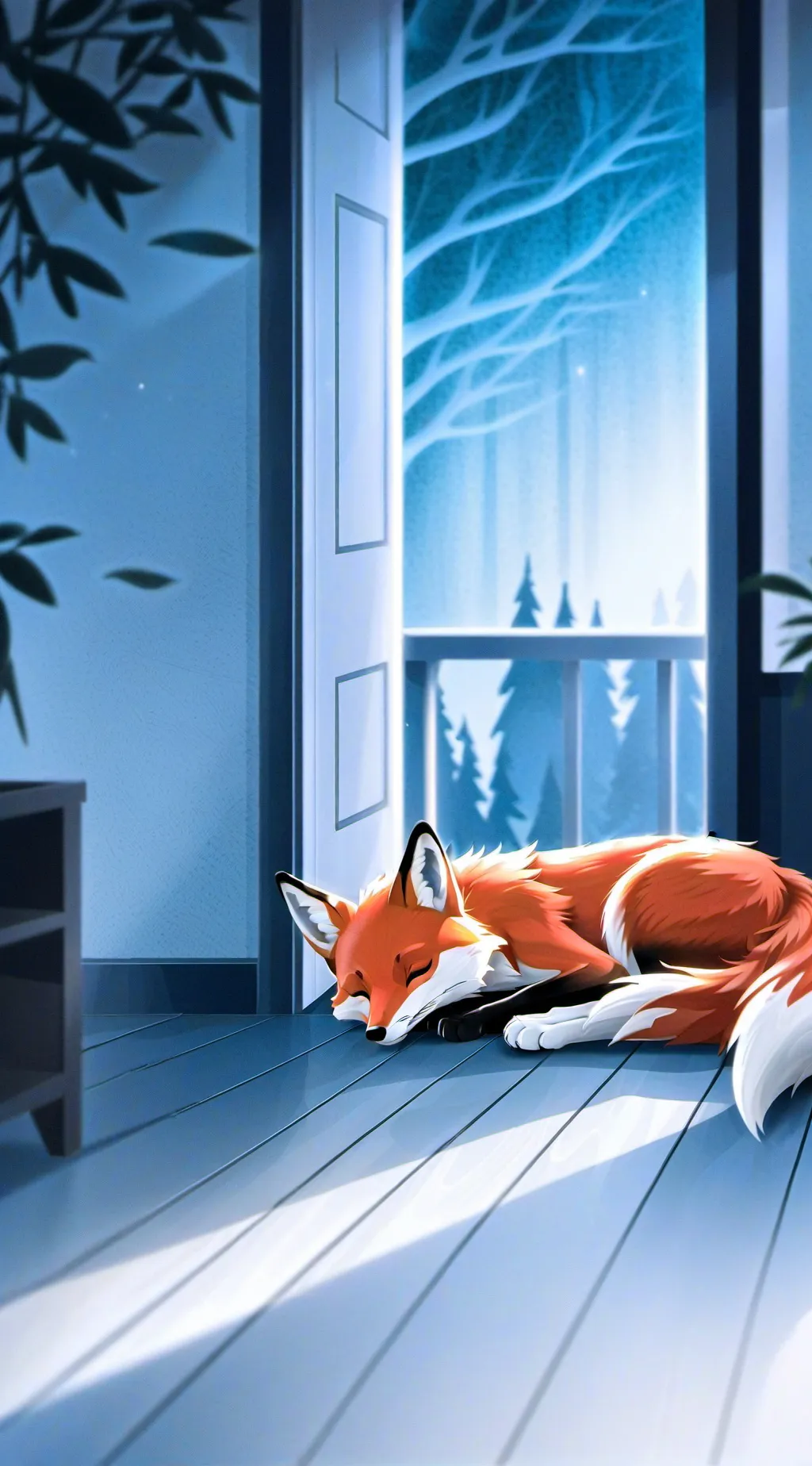 ai character: vee the fox background