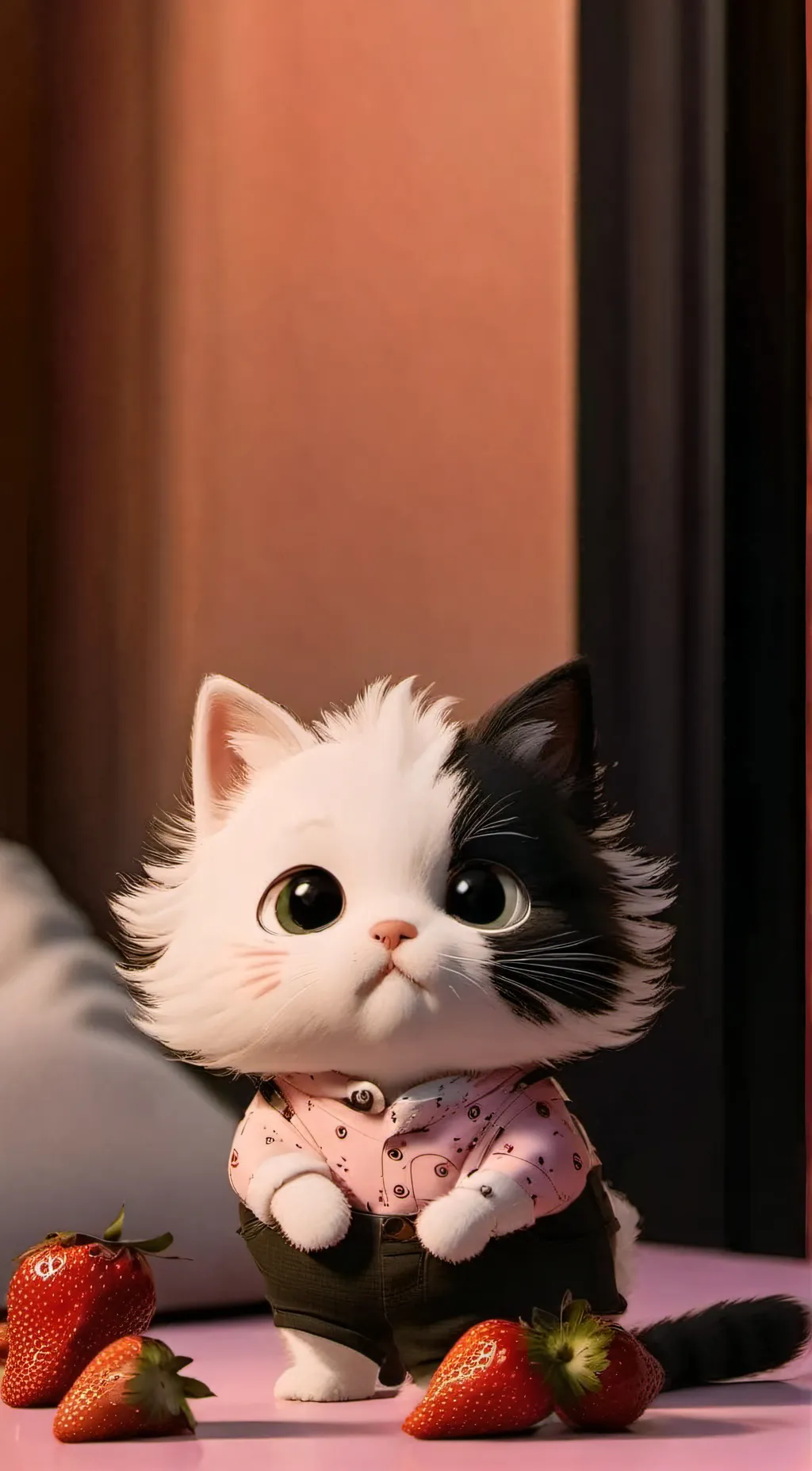 ai character: CAT GIRL  background