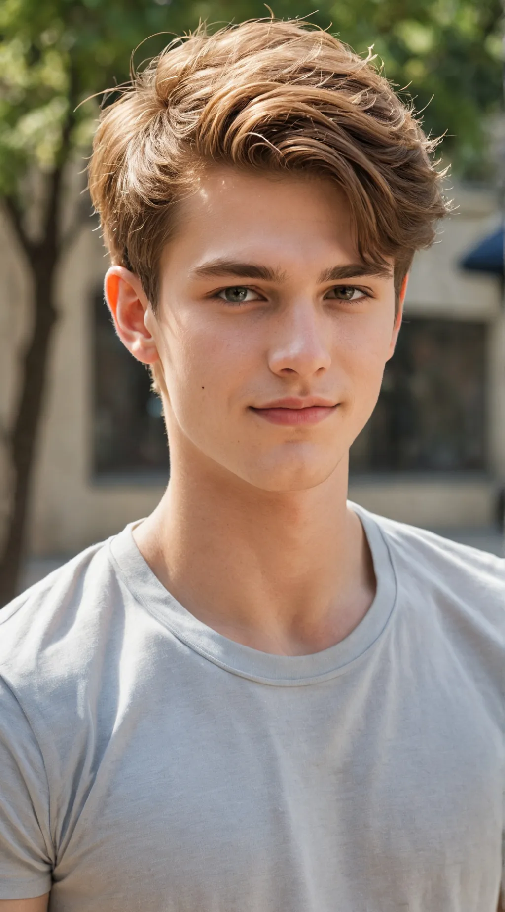 ai character: Gray background