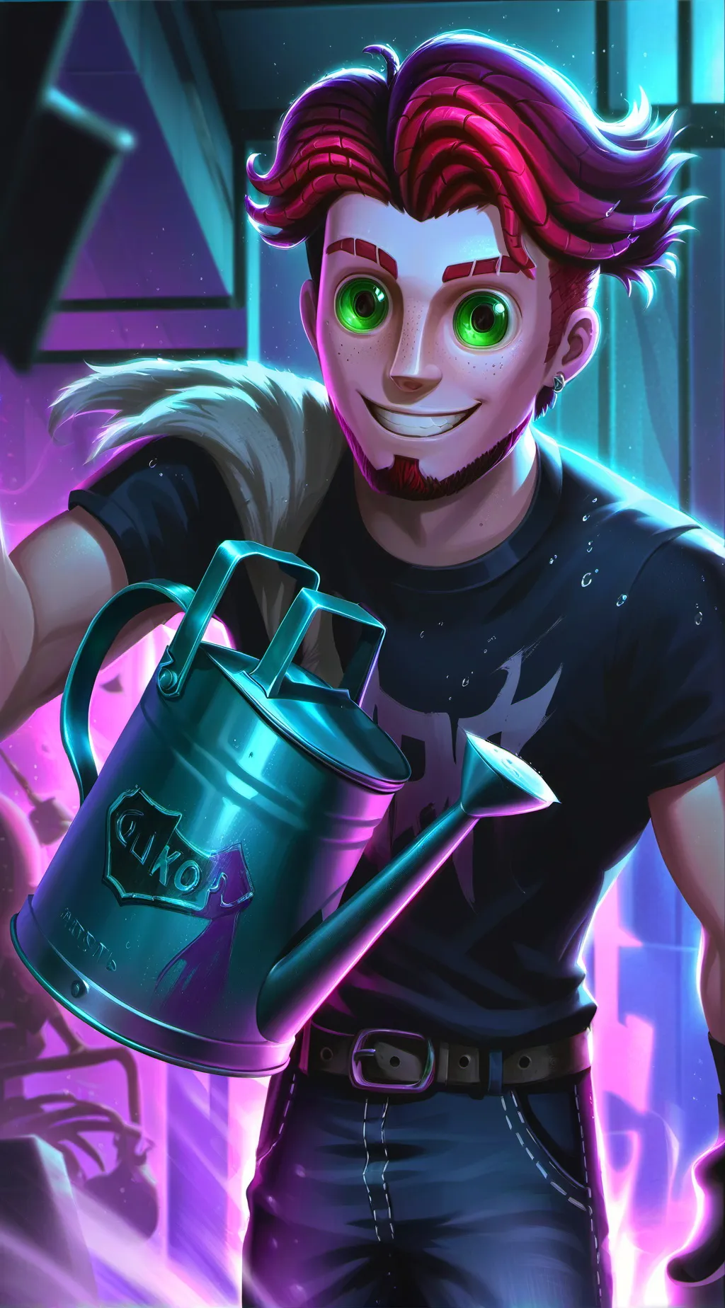 ai character: The Unmindful Neighbor background