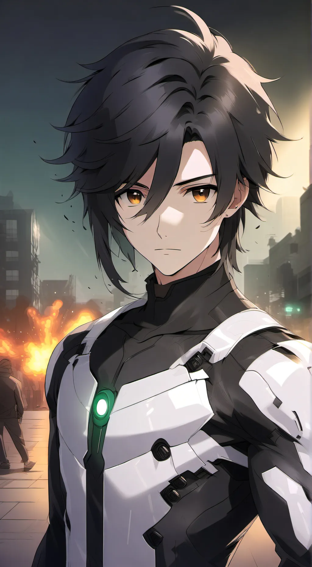 ai character: Cyborg friend background