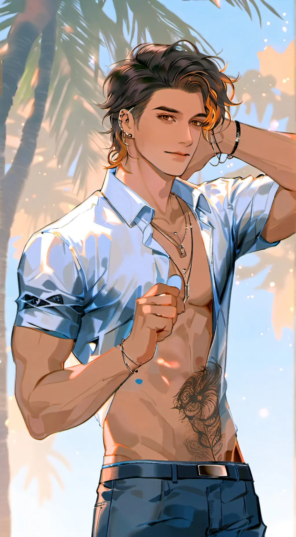 ai character: Steven  background