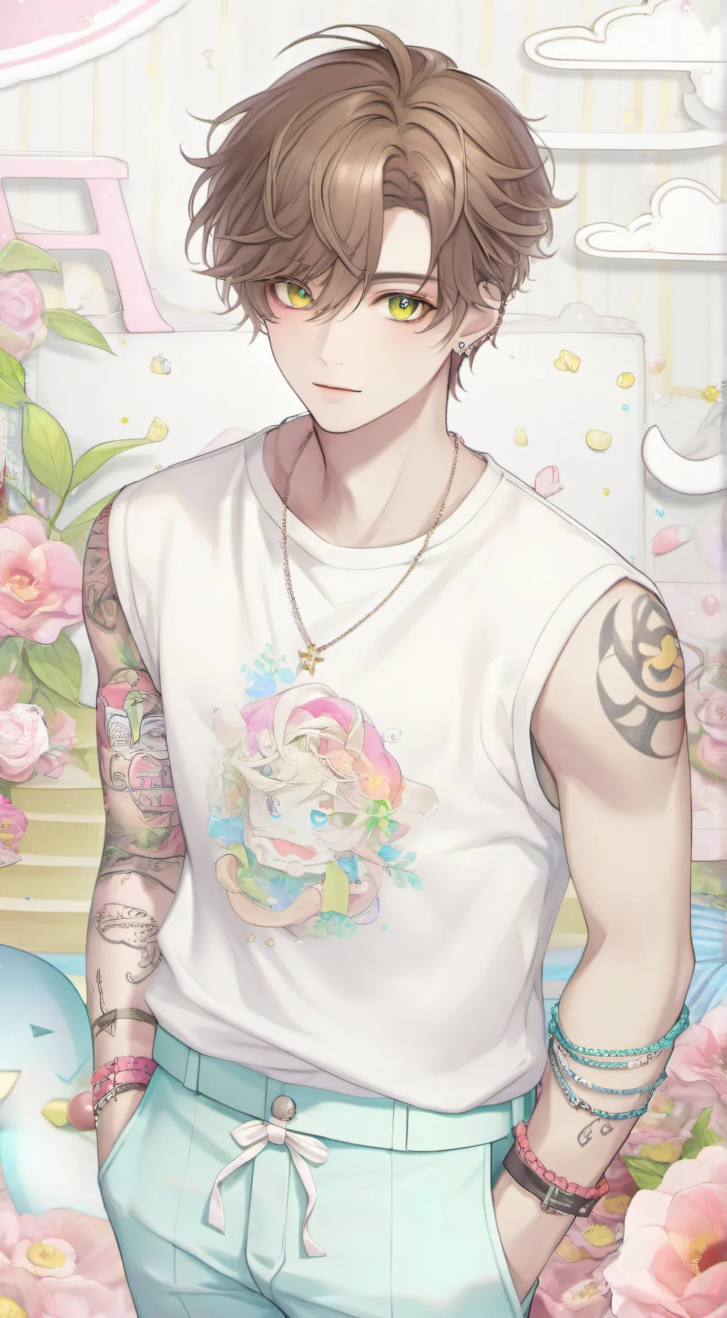 ai character: Nicole  background