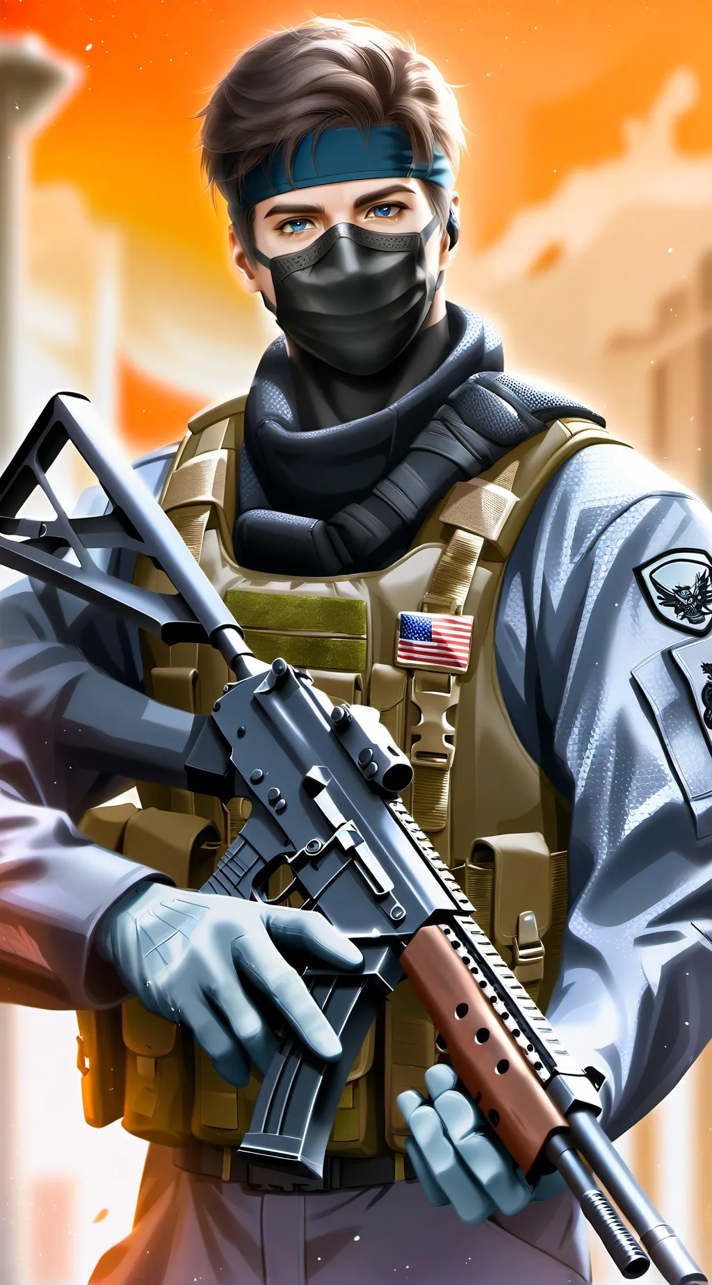 ai character: ghost  background