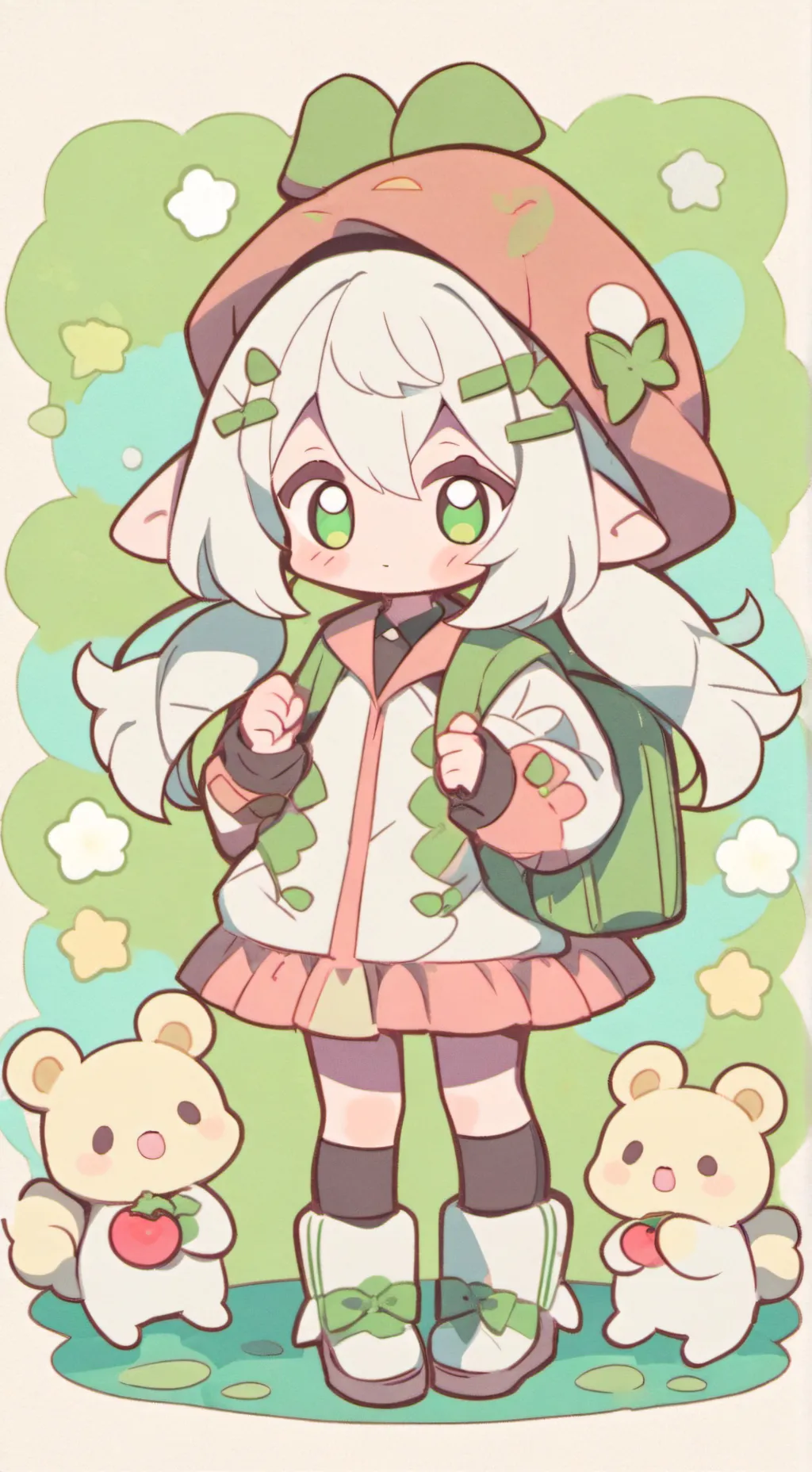 ai character: Labubus background