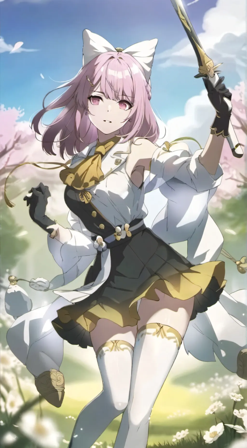ai character: chasseuse de demon background