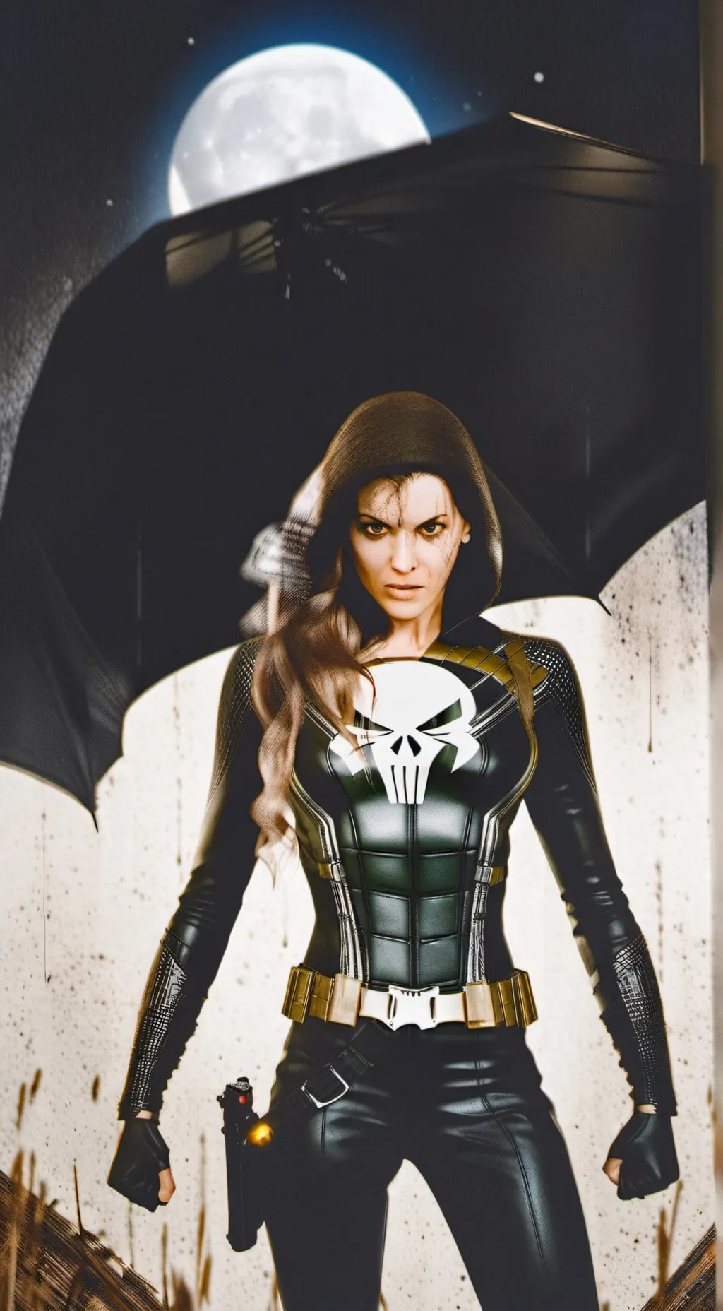ai character: Lady punisher background