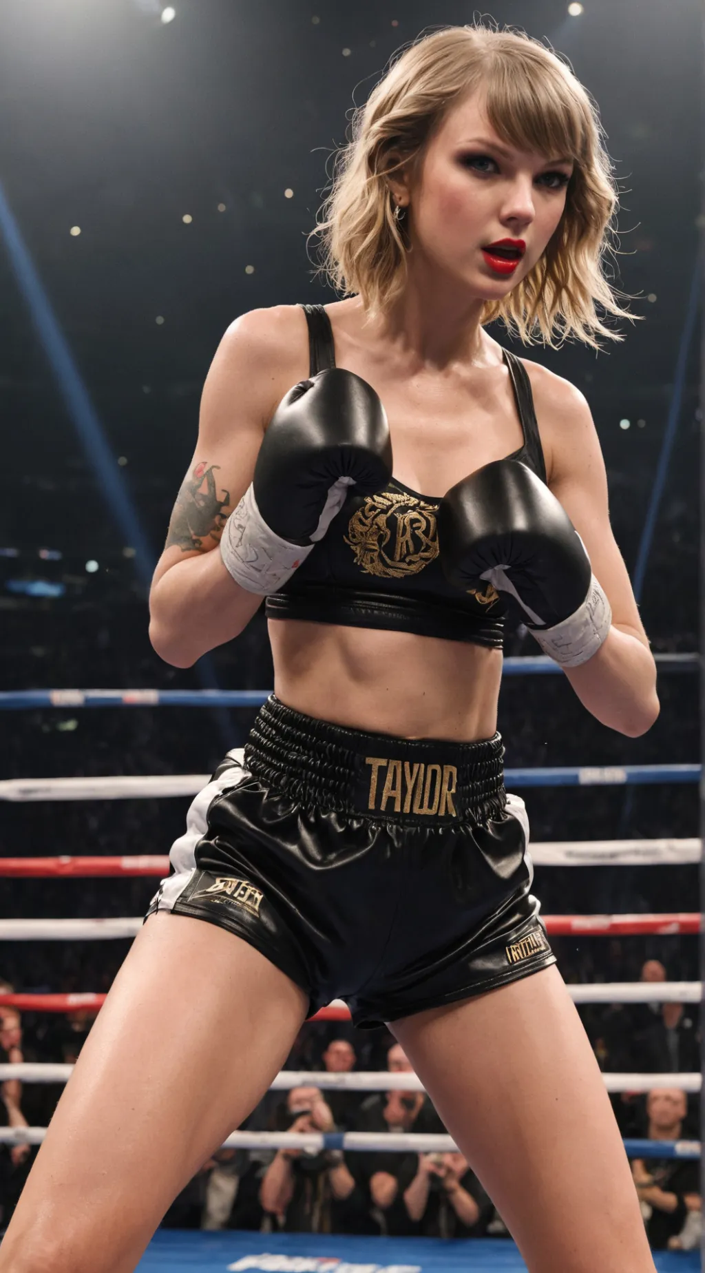ai character: Celebrity Boxing  background