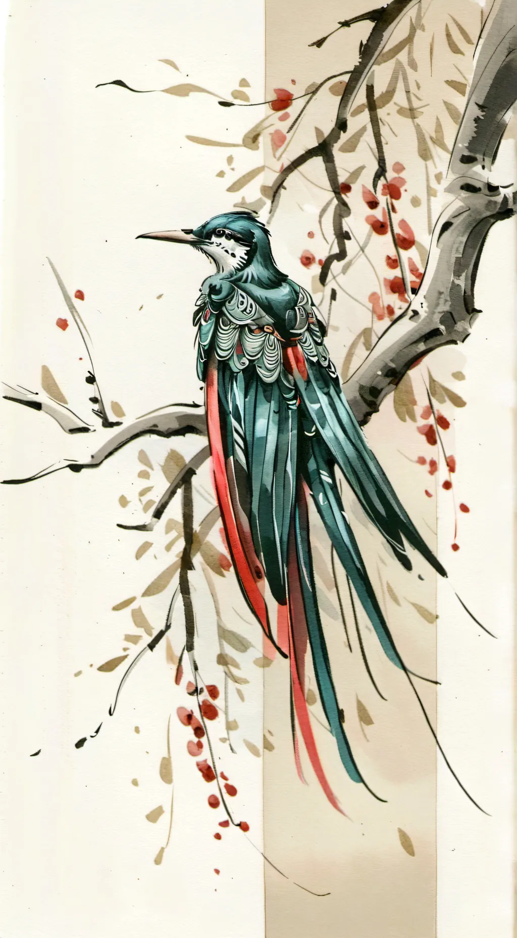 ai character: a rare bird background