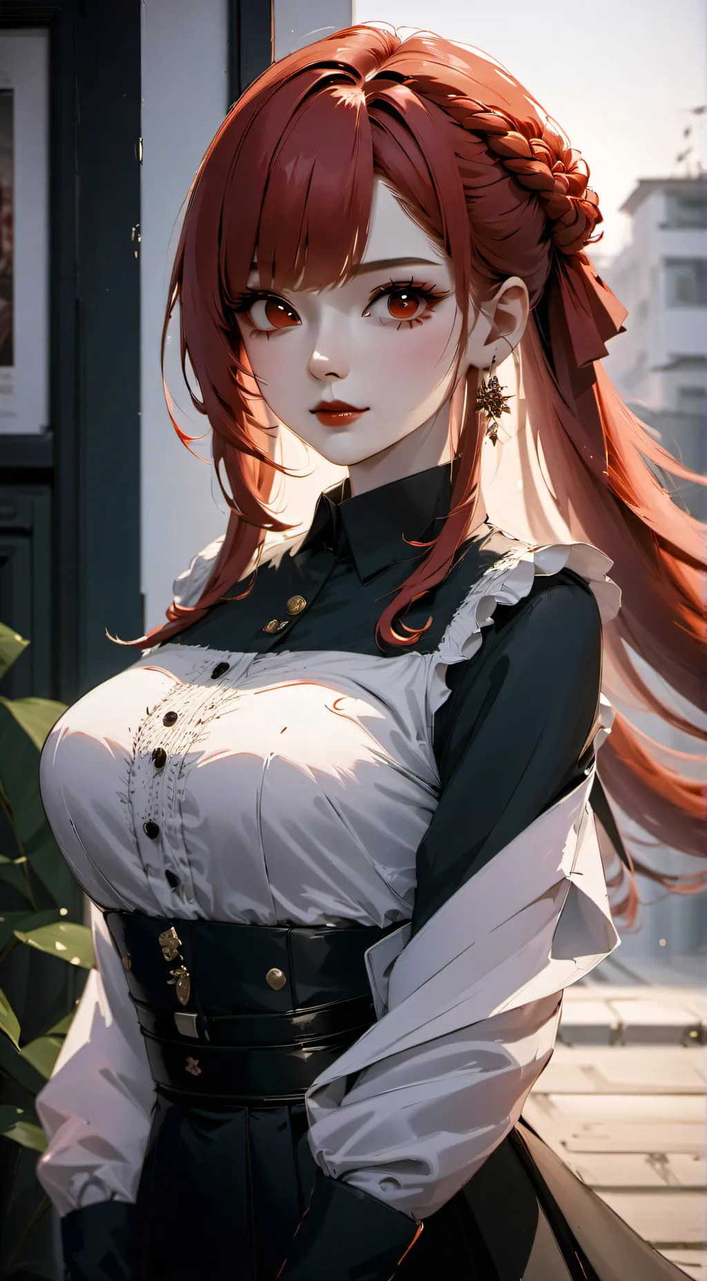 ai character: red background