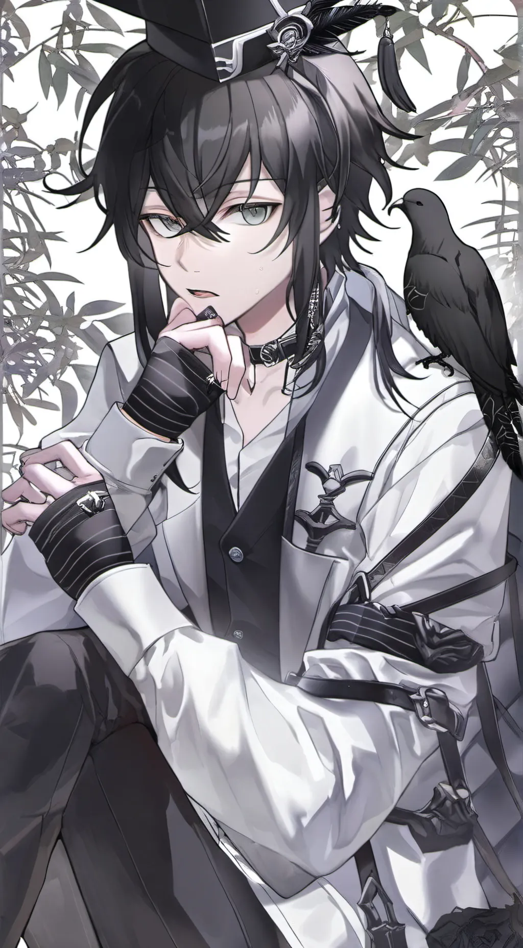 ai character: Mui's sad 😭 background