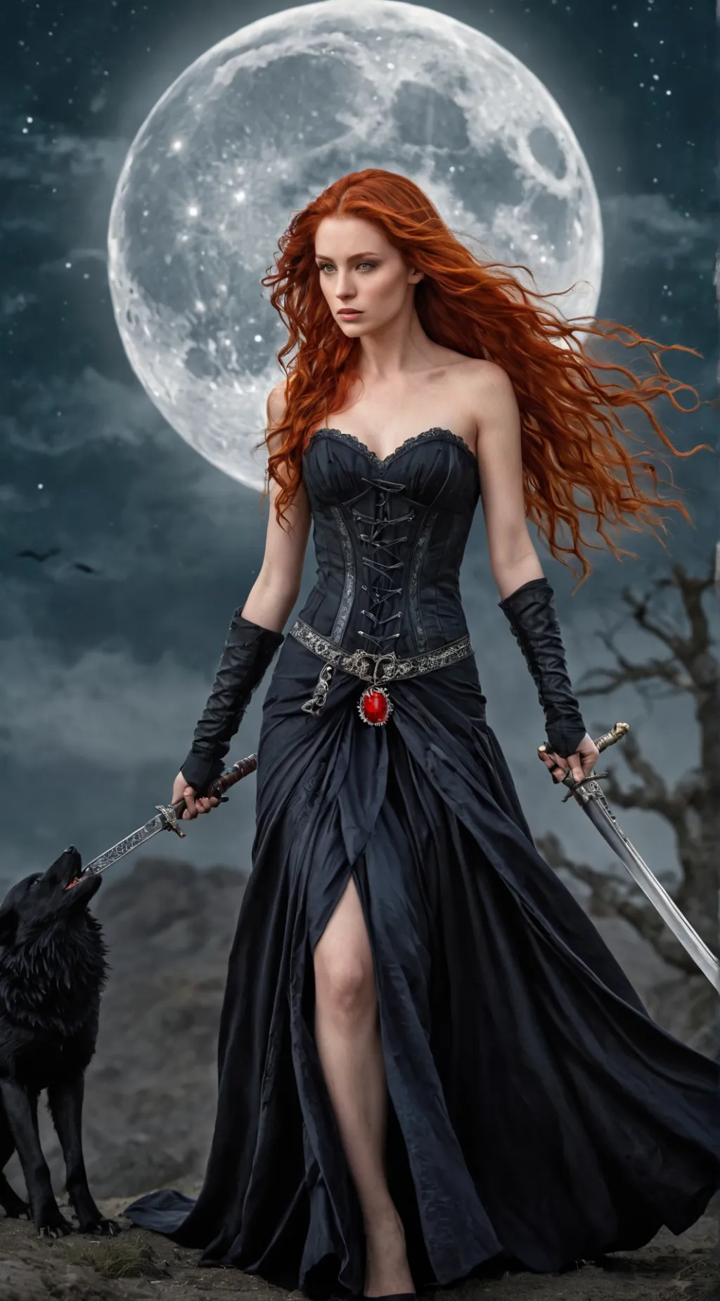 ai character: Morgaine Raven  background