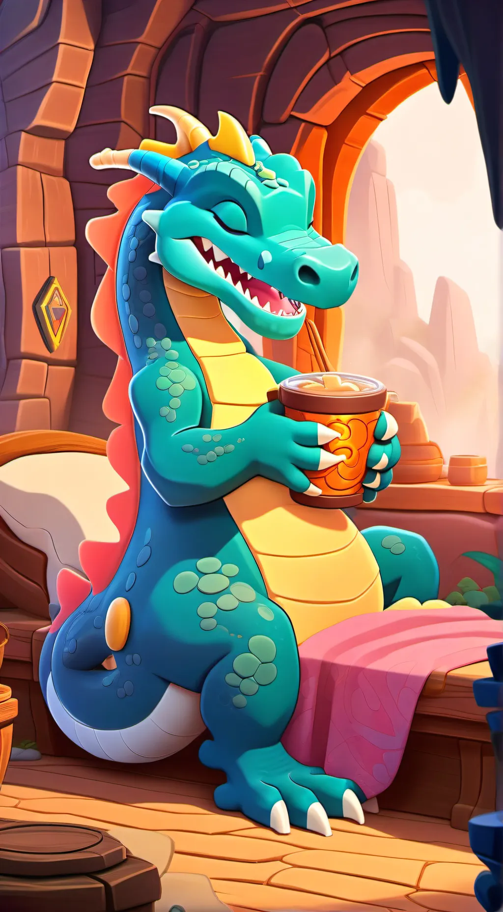 ai character: Fairy Dragon  background
