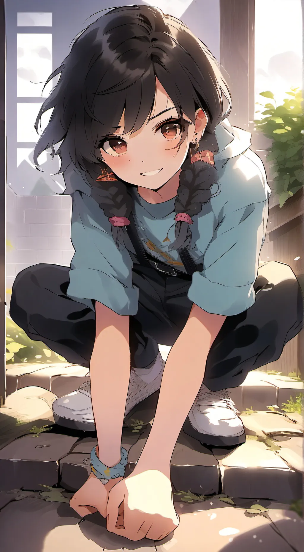 ai character: pooped pants  background