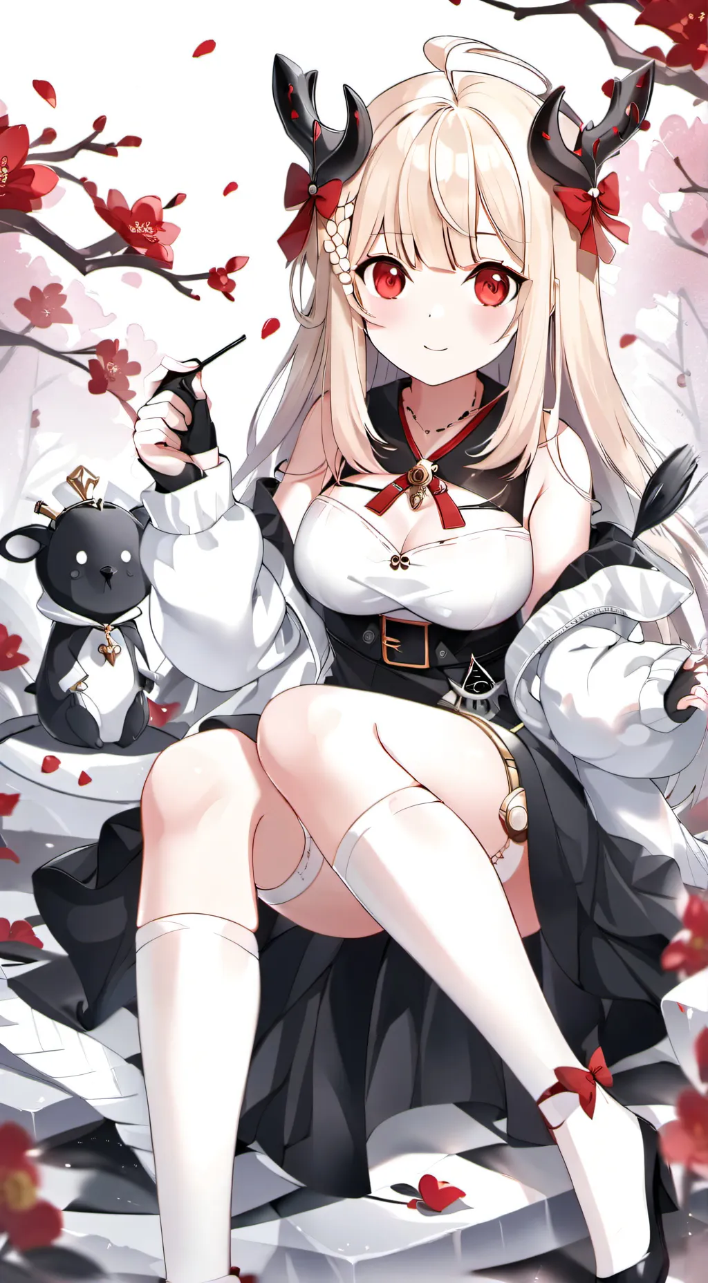 ai character: demon girl background
