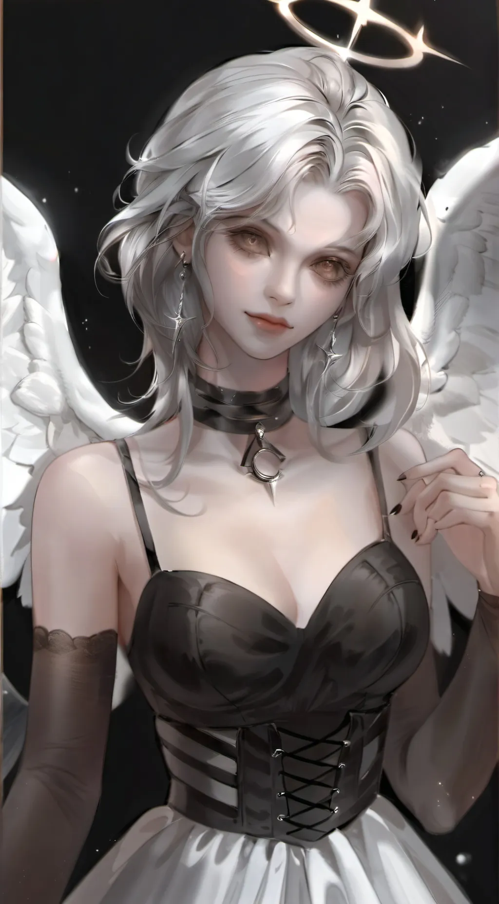 ai character: angel  background