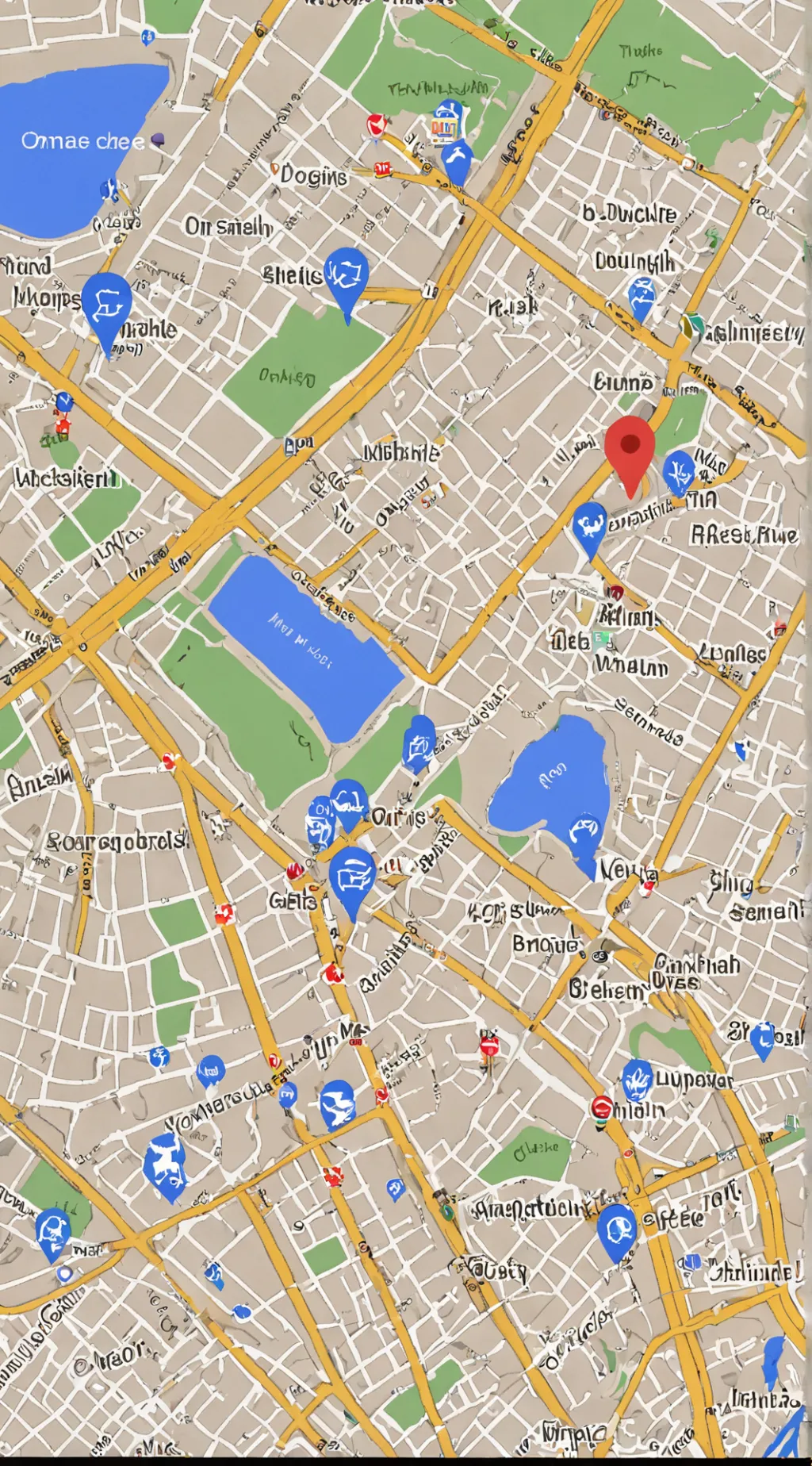ai character: Google Maps  background