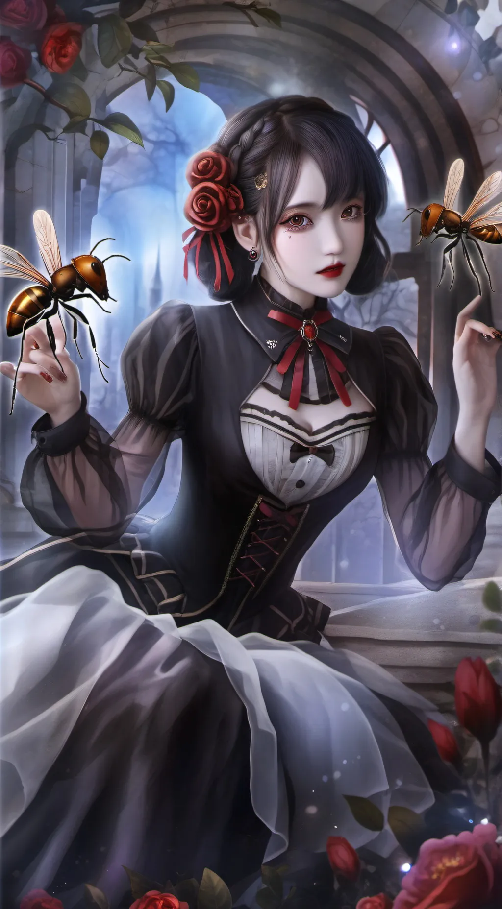 ai character: rainha formiga background