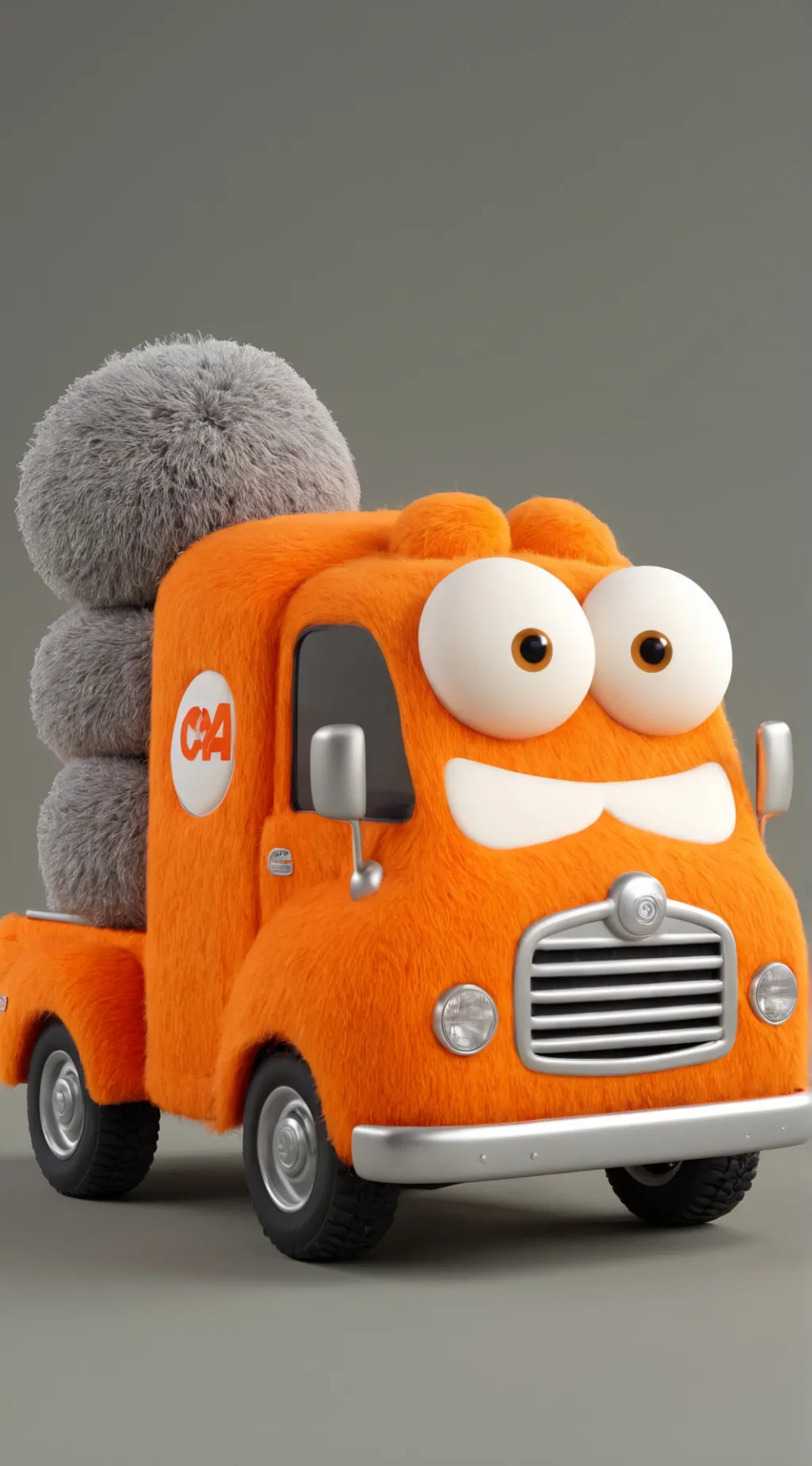 ai character: Stop ai slop truck background