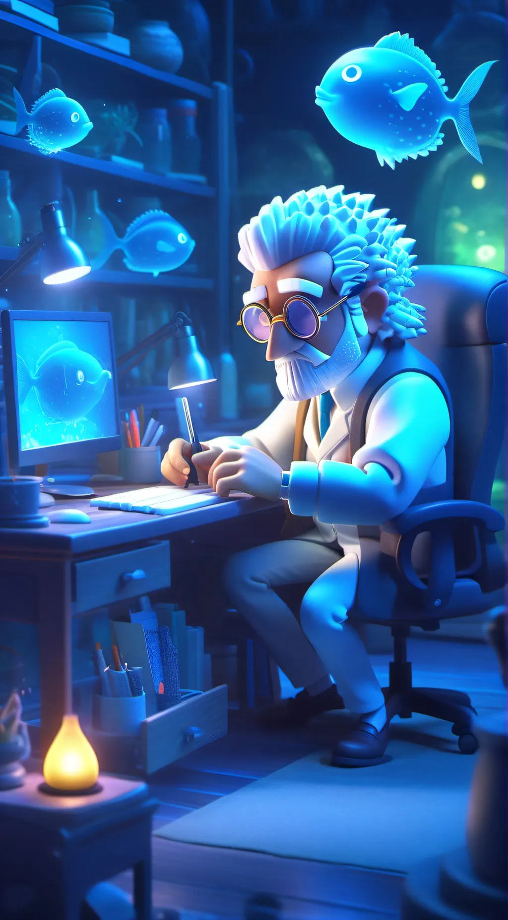 ai character: Agent P background