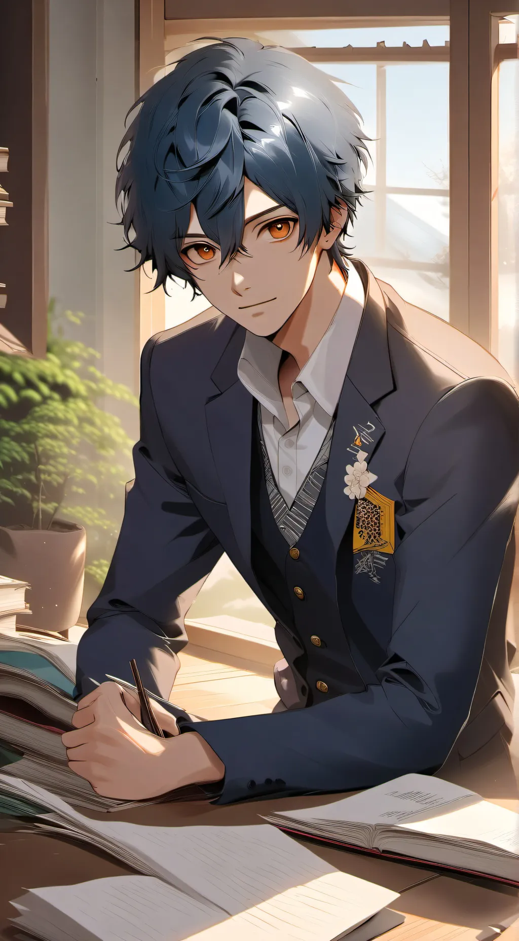 ai character: Tamaki background