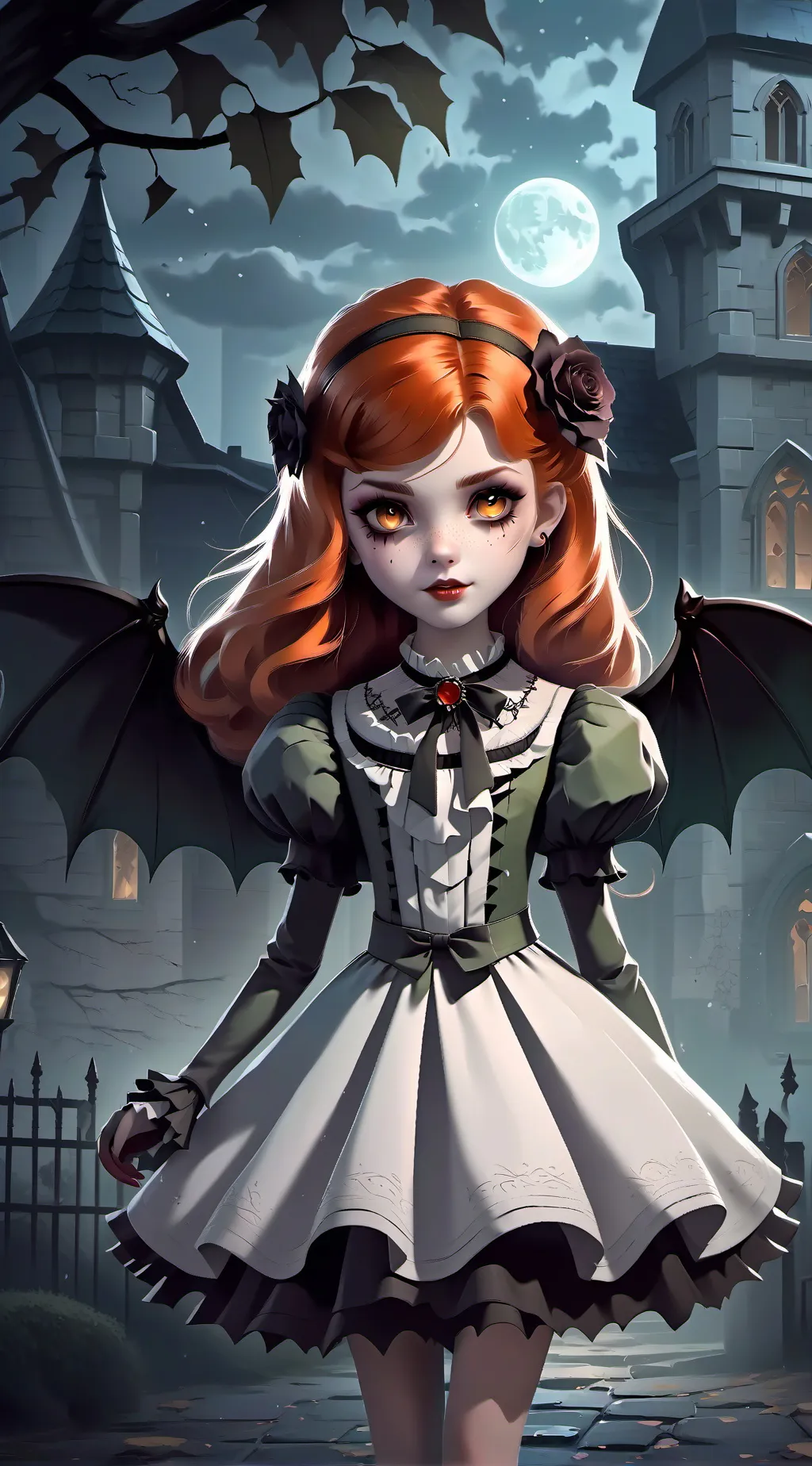 ai character: vampire Nami background