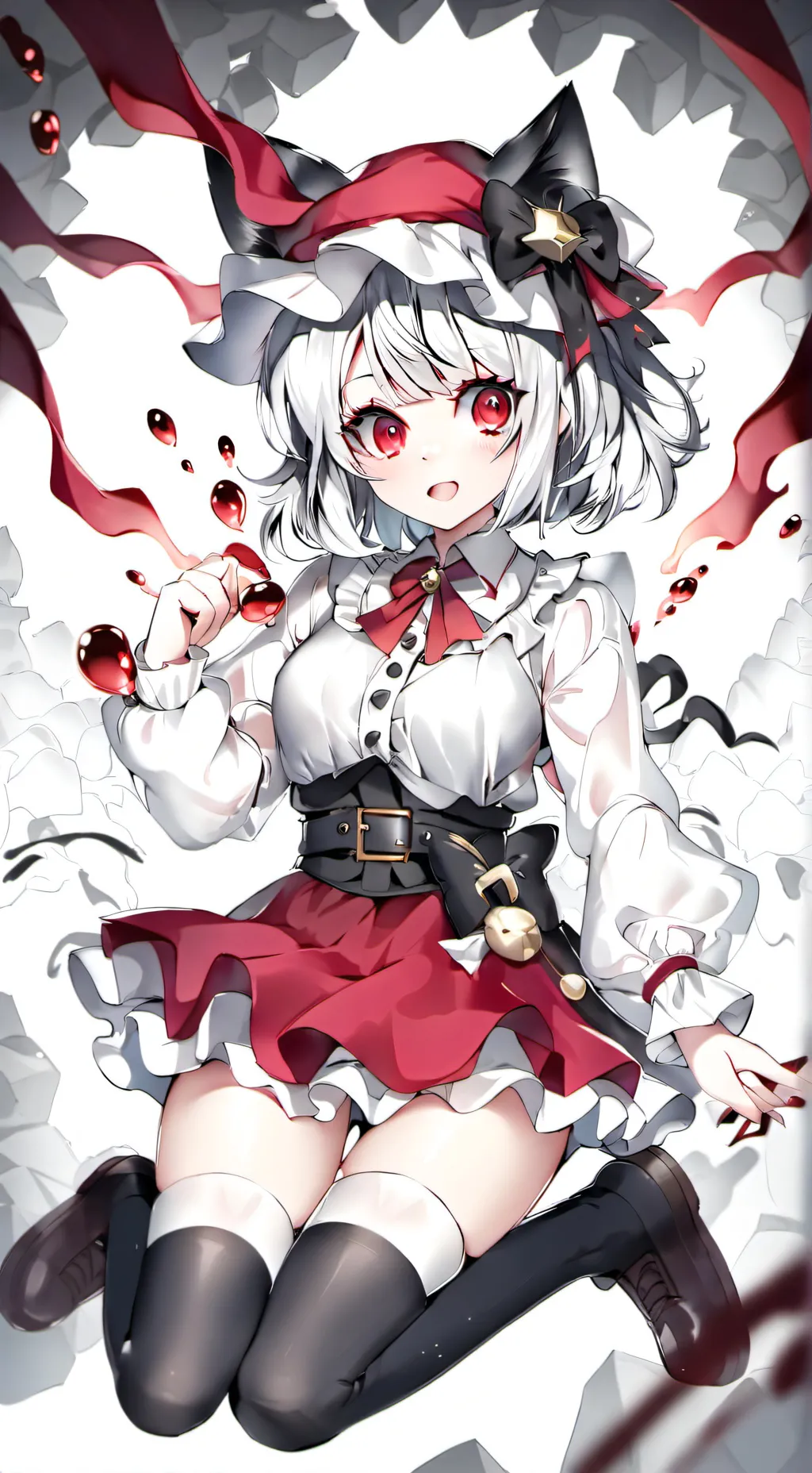 ai character: trapped girl background
