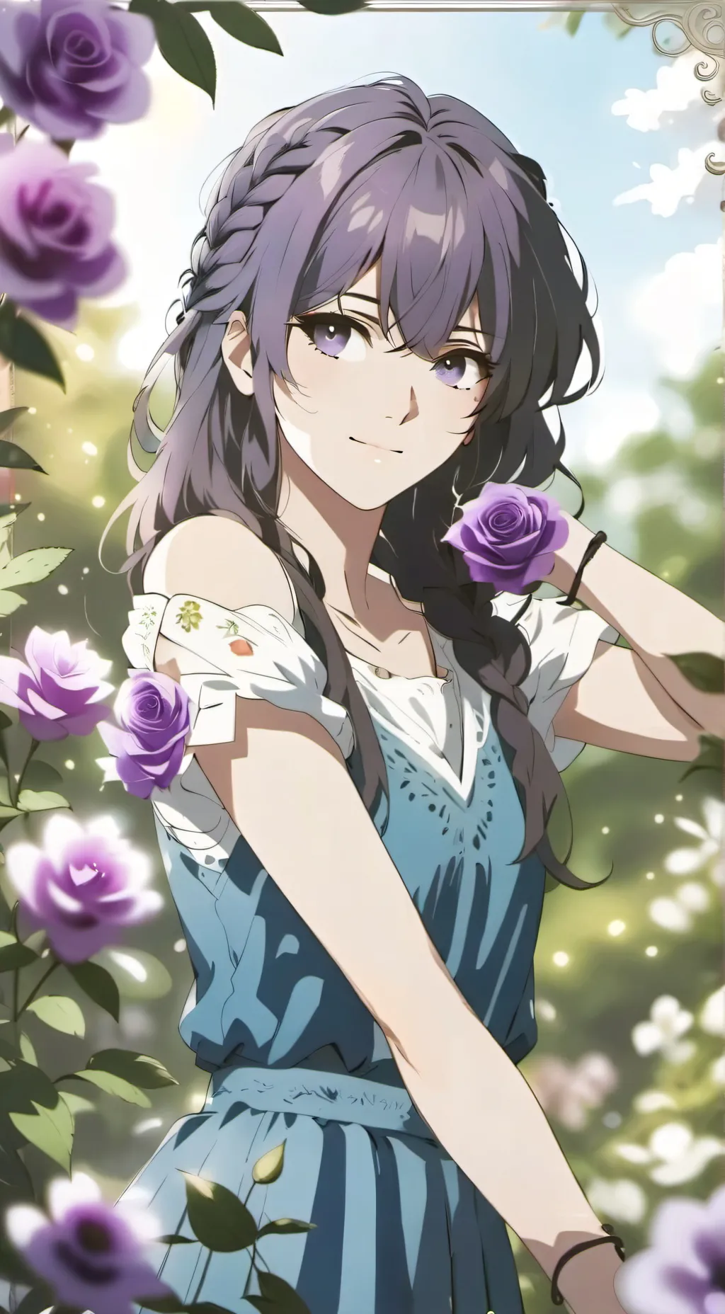 ai character: magic eye colors?! background