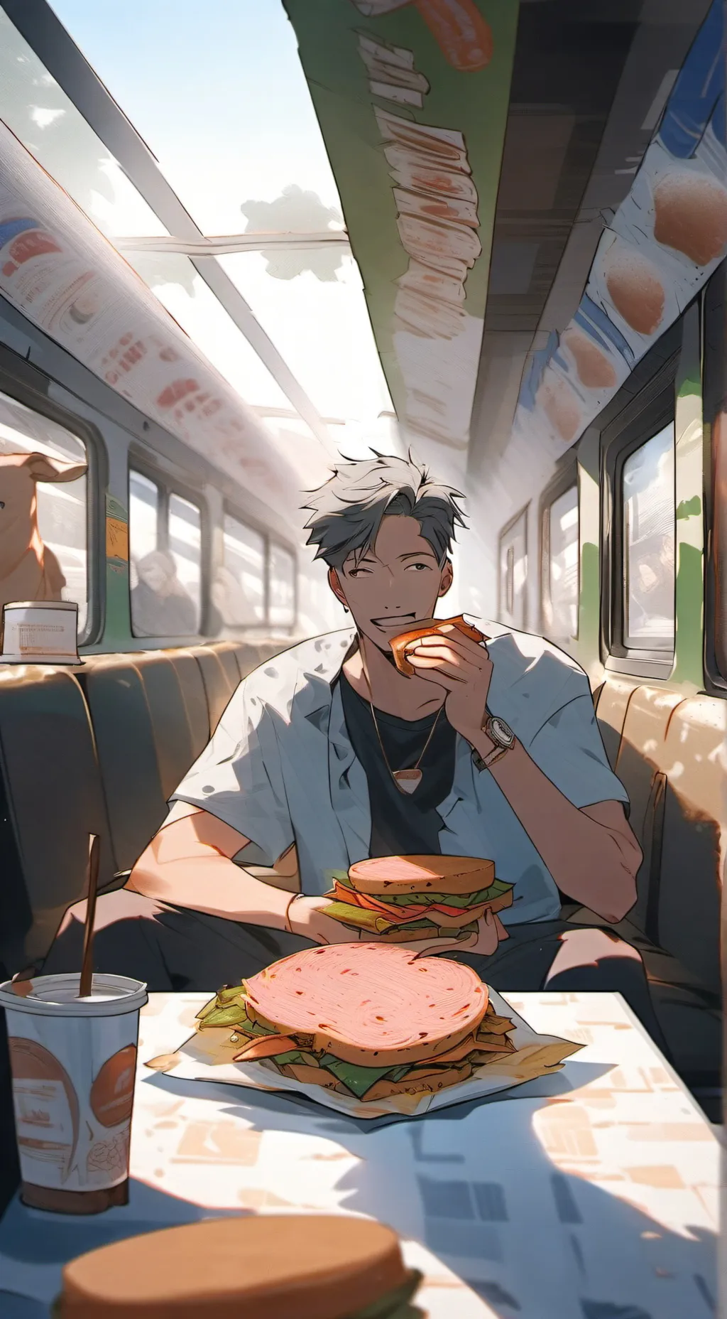 ai character: ￼Yamashitisgood  background