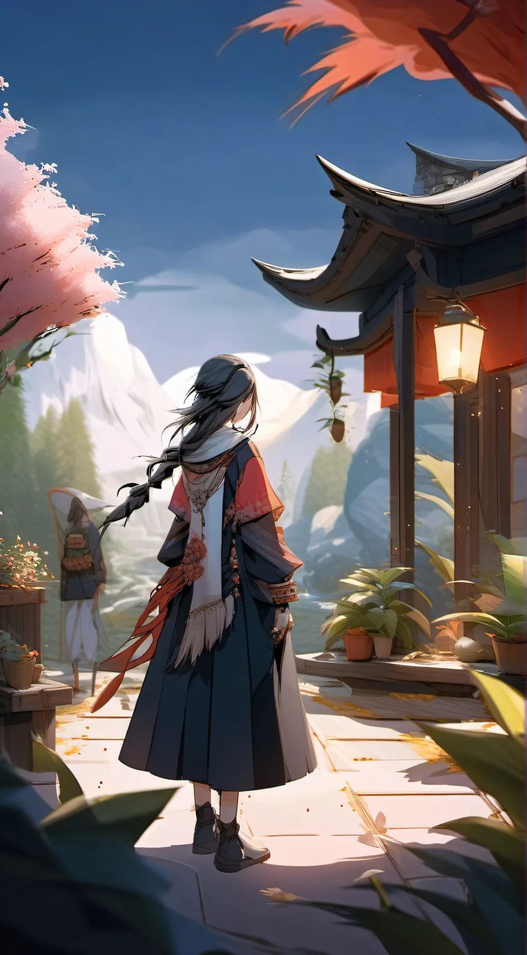 ai character: granja background