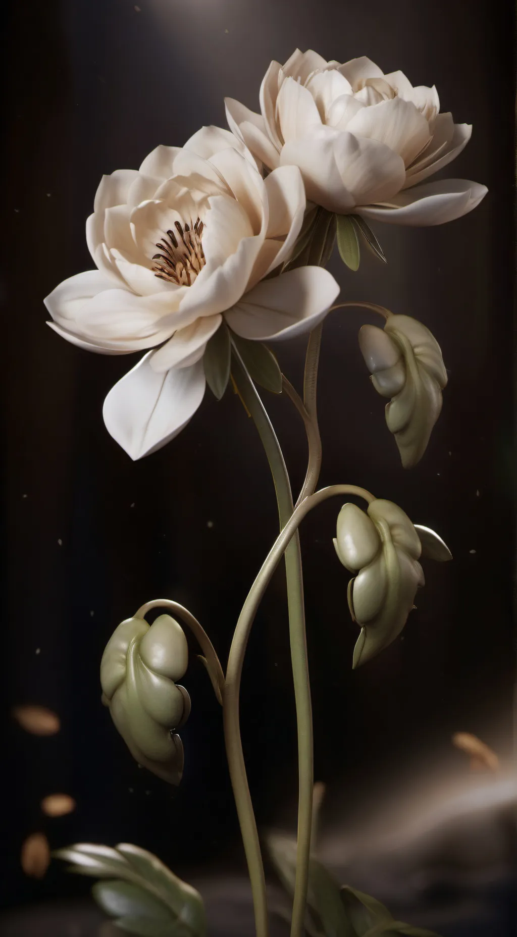 ai character: Flower background