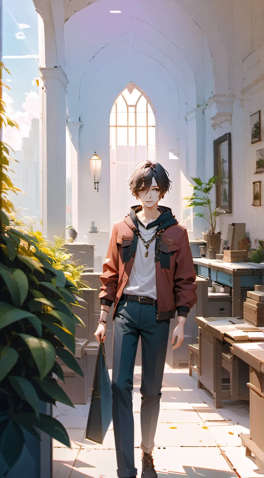 ai character: Макс background