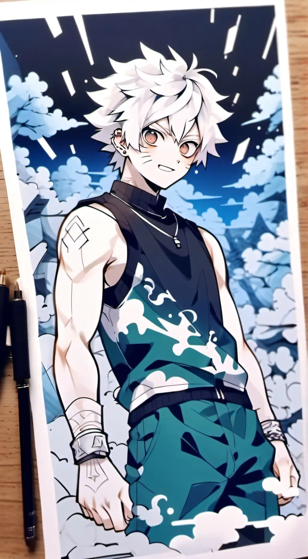 ai character: Bakugou  background