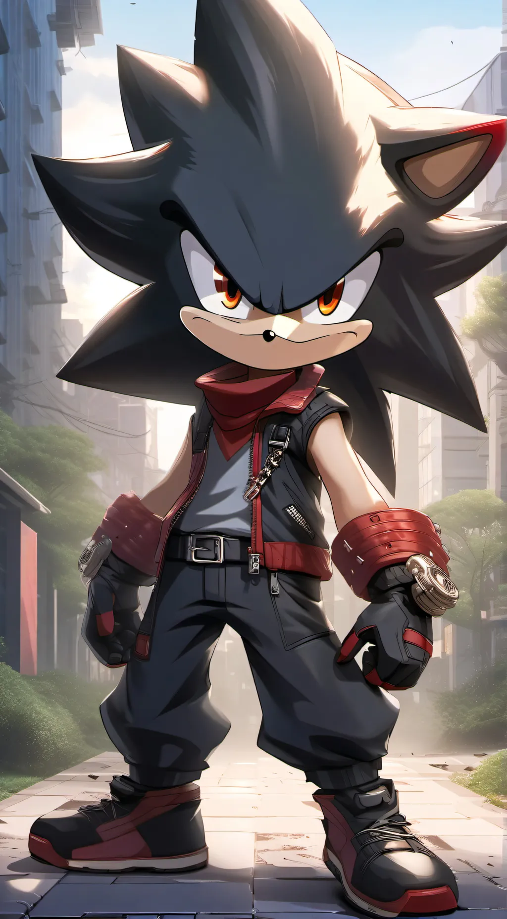 ai character: Shadow and maria background