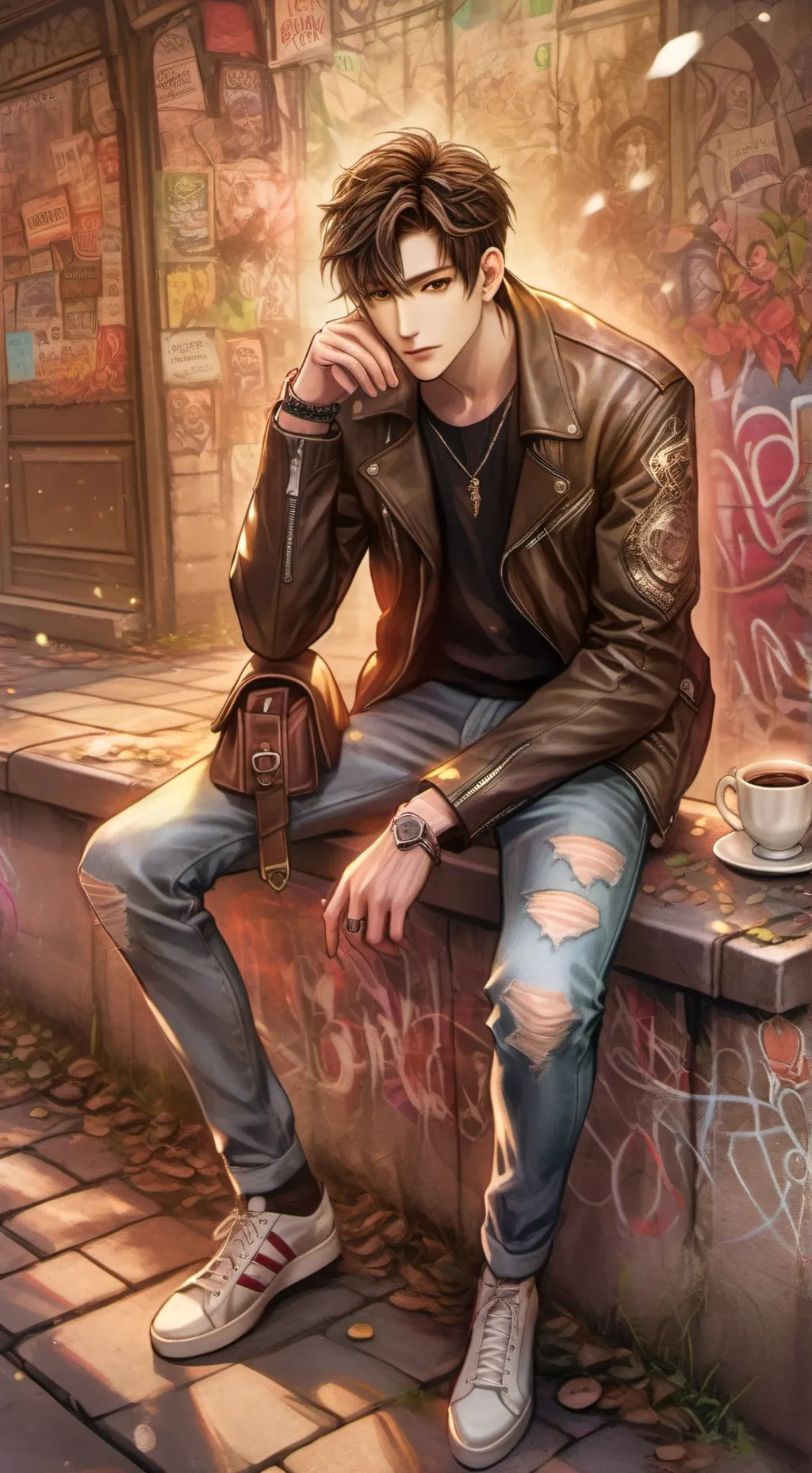 ai character: boy x boy background