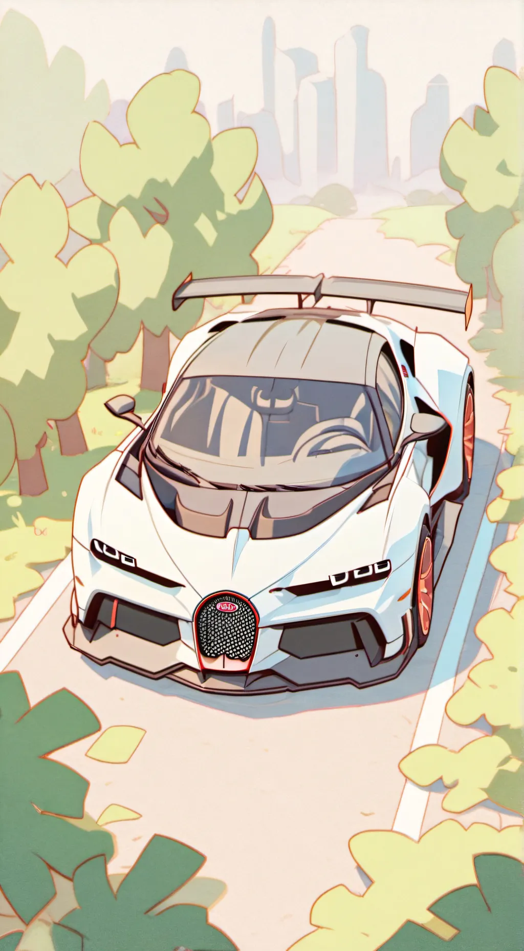 ai character: bugatti centodieci background