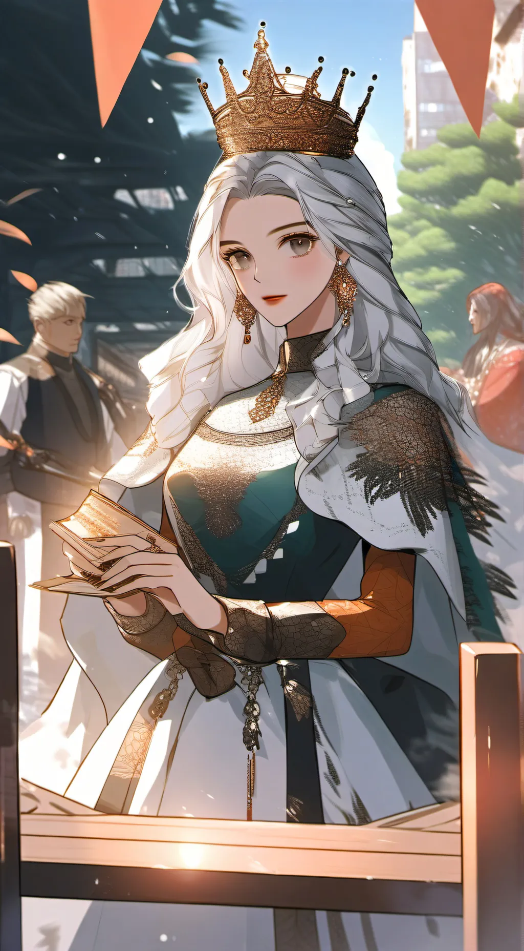 ai character: Queen aria background