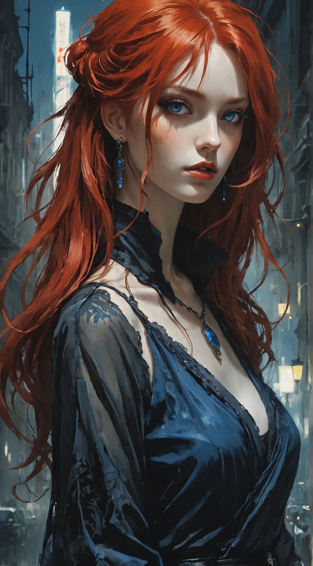 ai character: Luna background