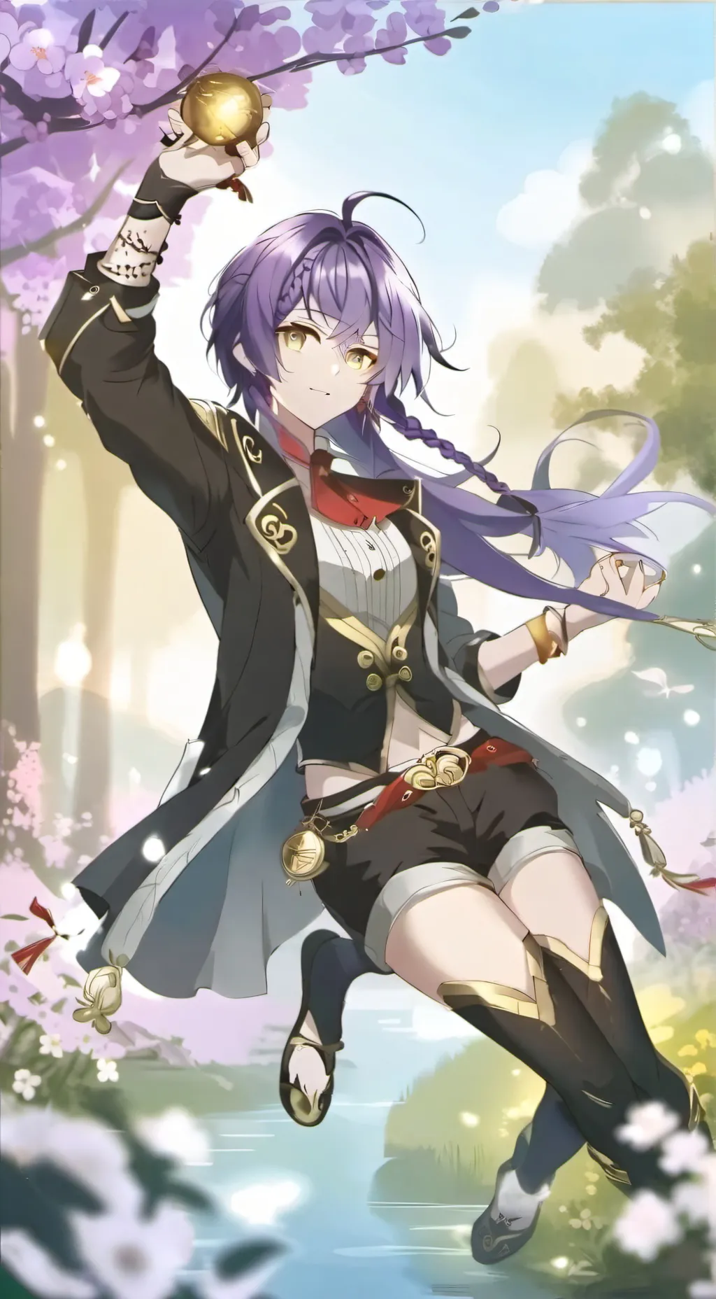ai character: K Pop demon hunter background