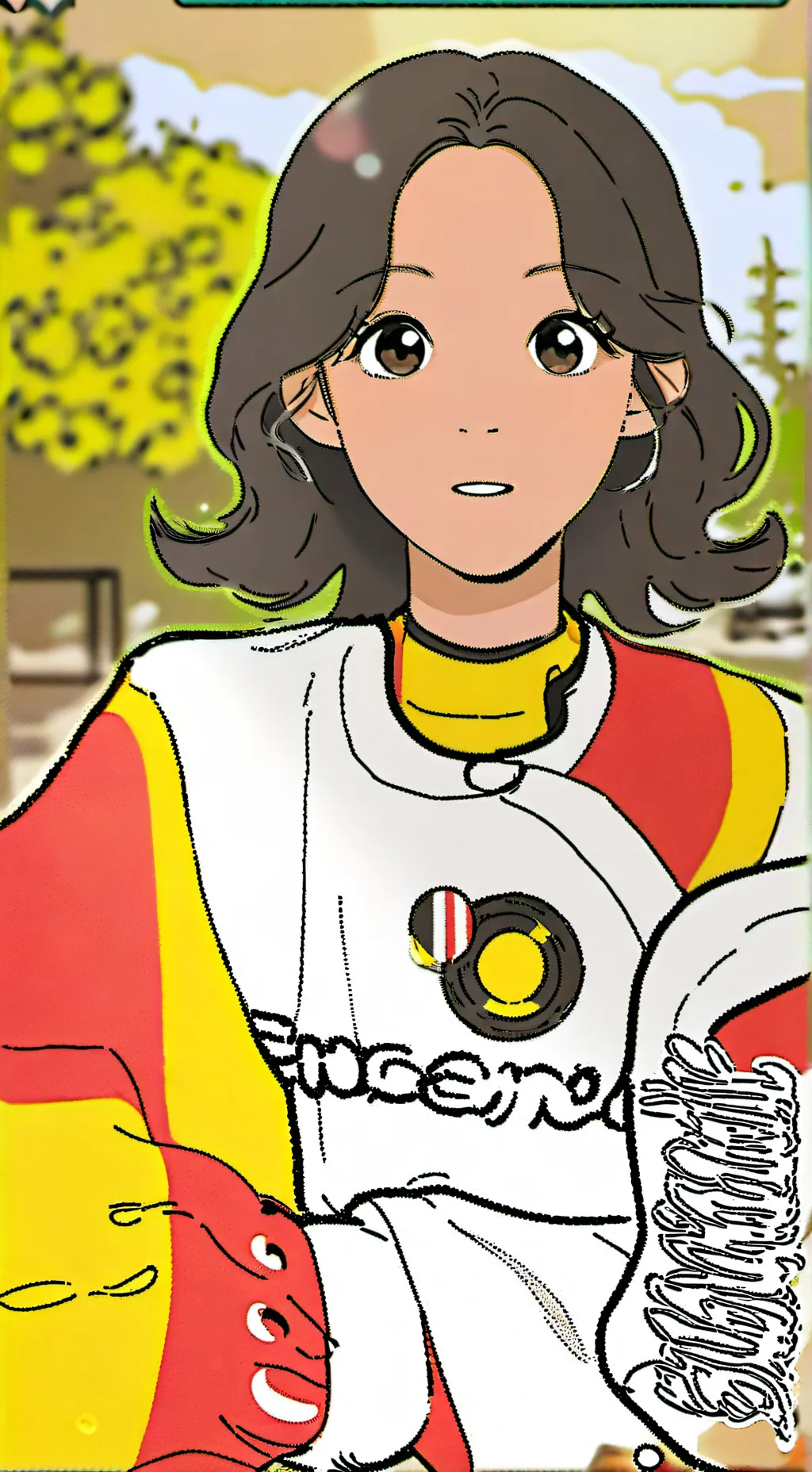 ai character: Ліна background