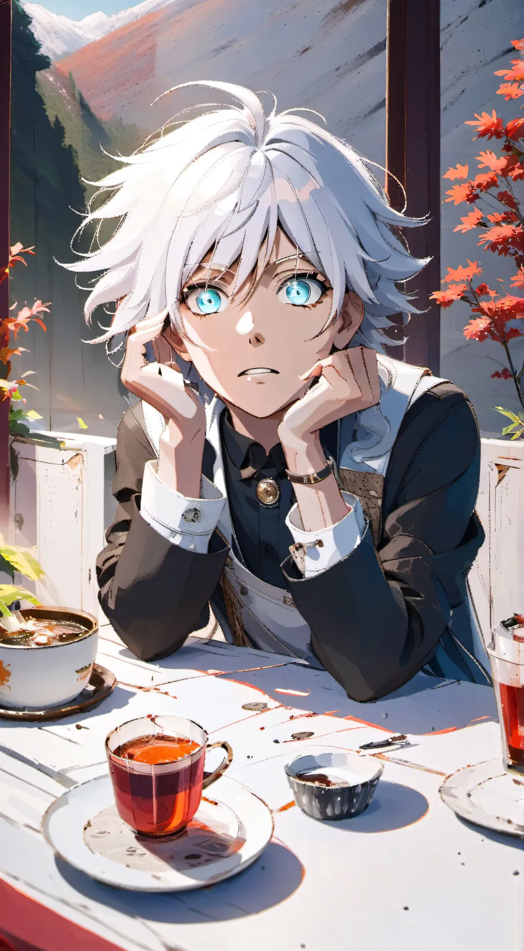 ai character: Aurora background