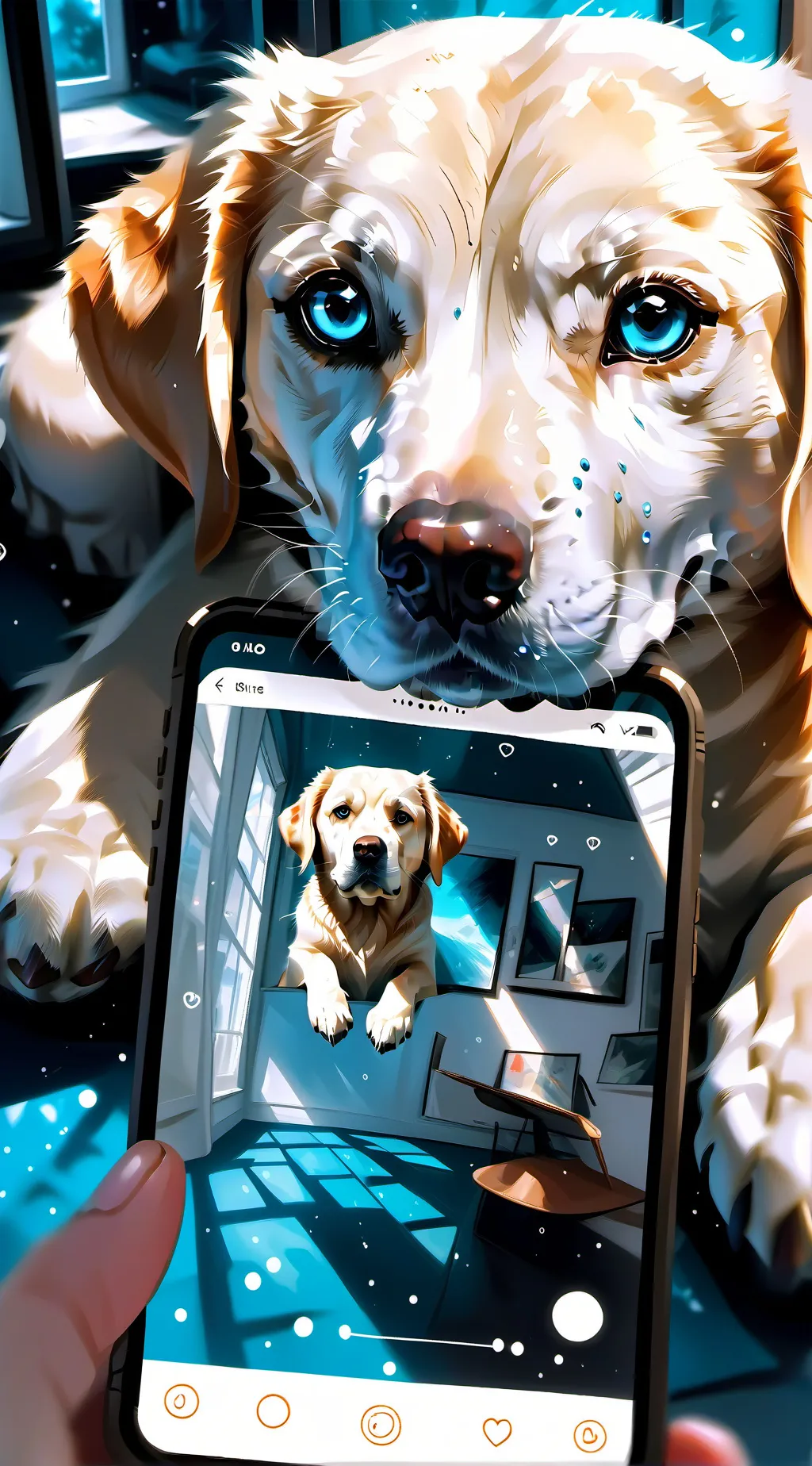 ai character: BitBite background